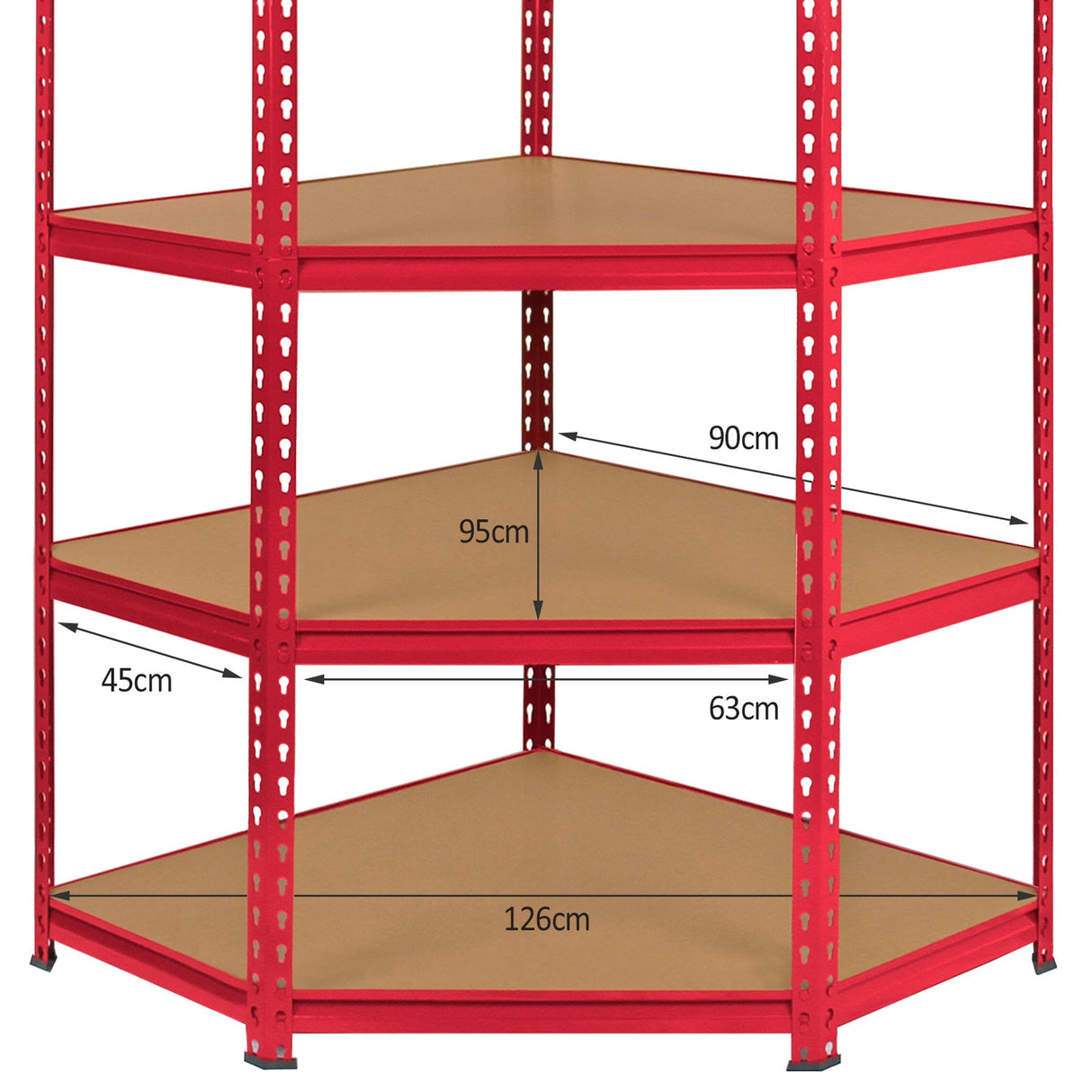 Z-Rax 90cm Racking Bundle: Corner Shelving and 2 Garage Racking Bays - Used - Very Good
