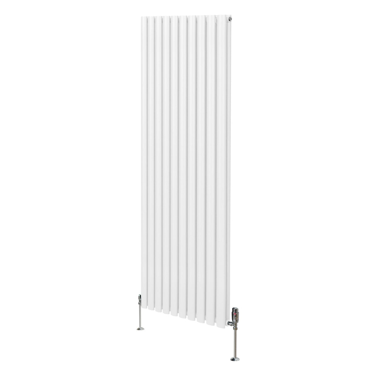 Oval Column Radiator & Valves - 1800mm x 600mm – White - Used - Very Good