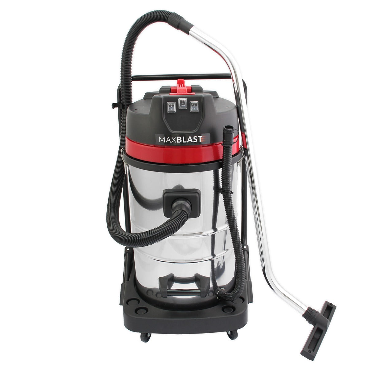 80L Industrial Vacuum, 5 Attachments & 3 Hoover Bags - Like New