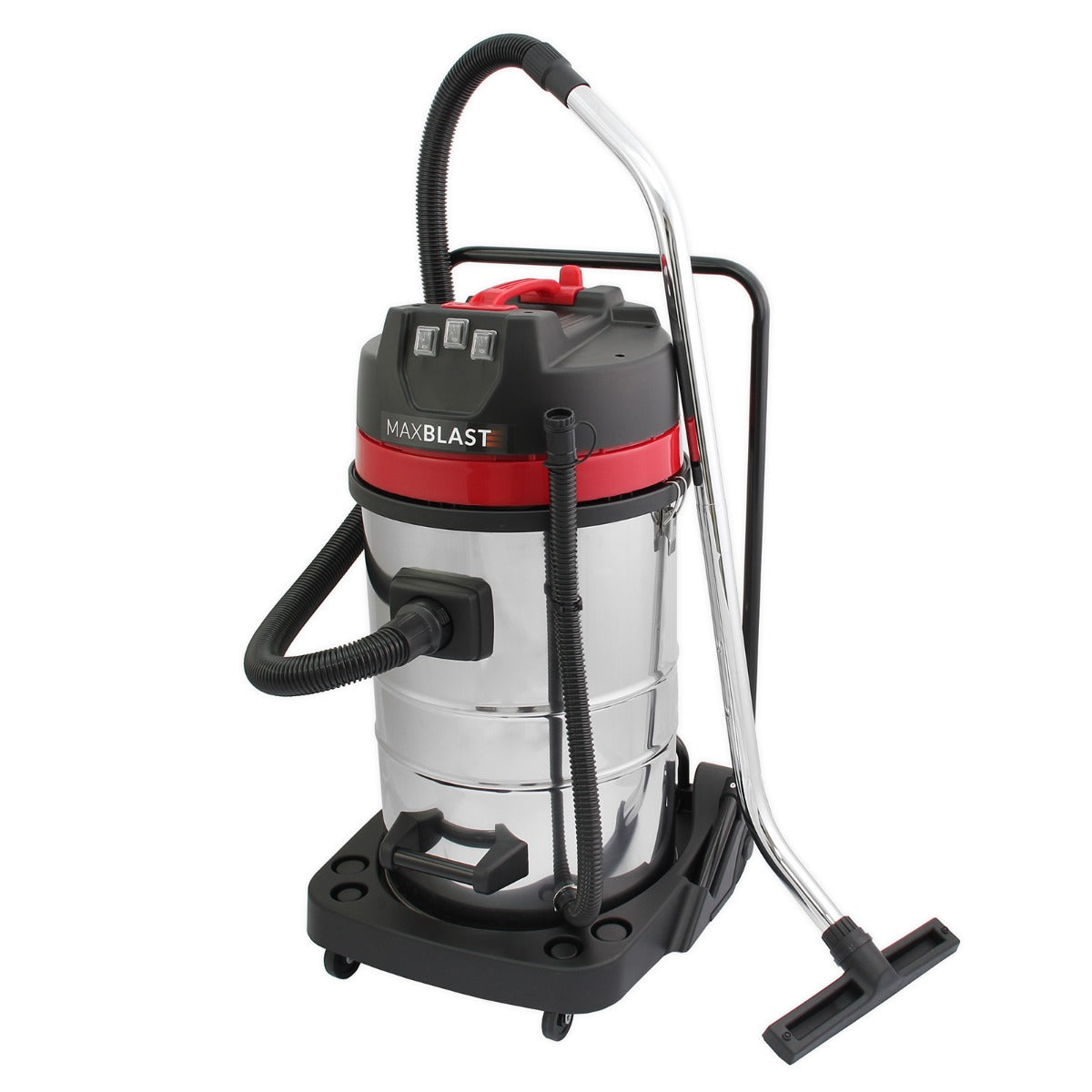80L Industrial Vacuum, 5 Attachments & 3 Hoover Bags - Like New