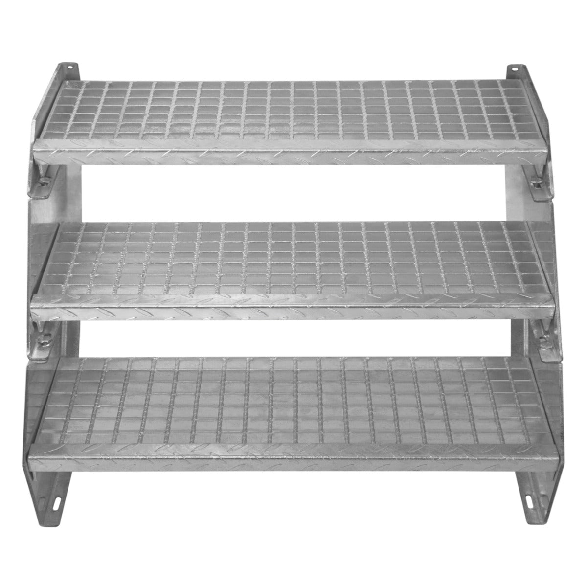 Adjustable 10 Section Galvanised Staircase - 900mm Wide - Like New