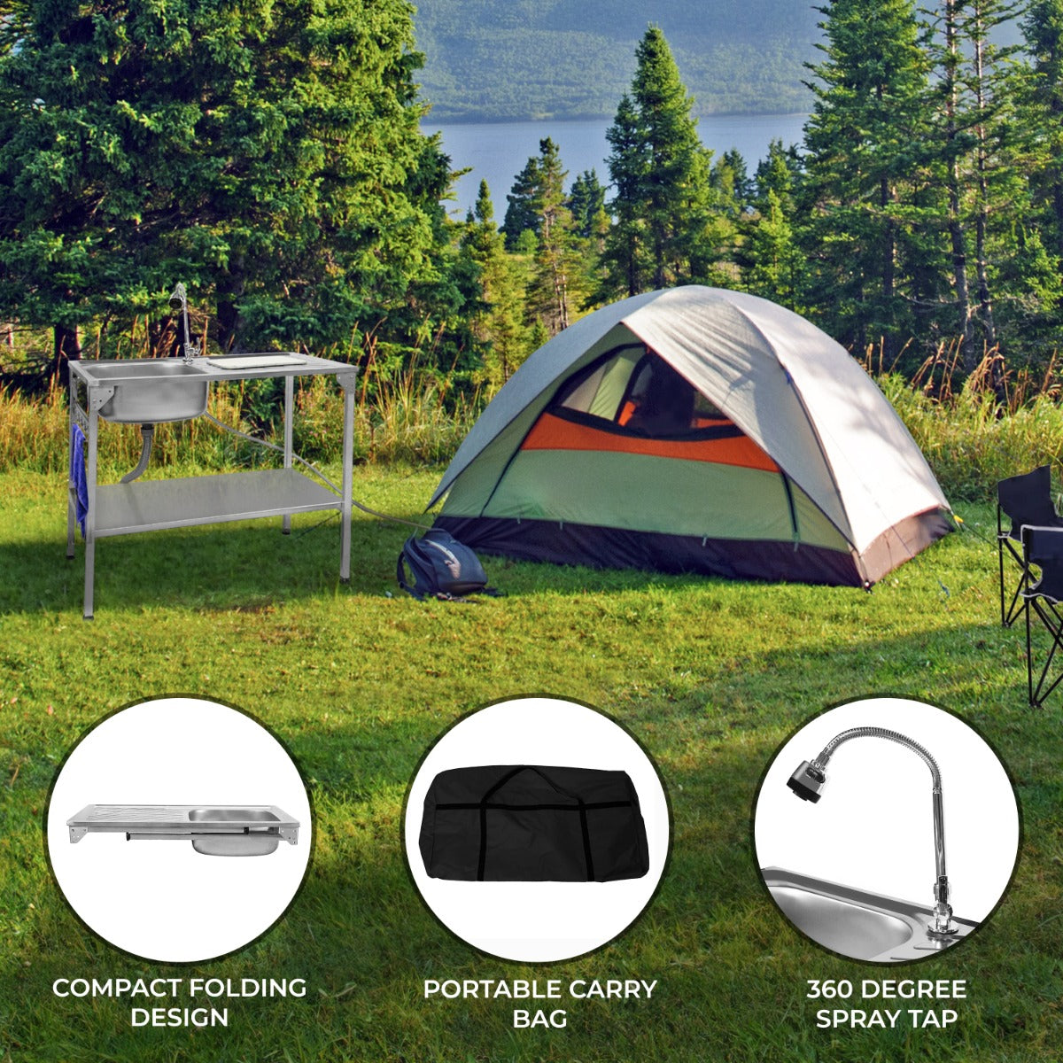 Folding Camping Sink - Used - Acceptable