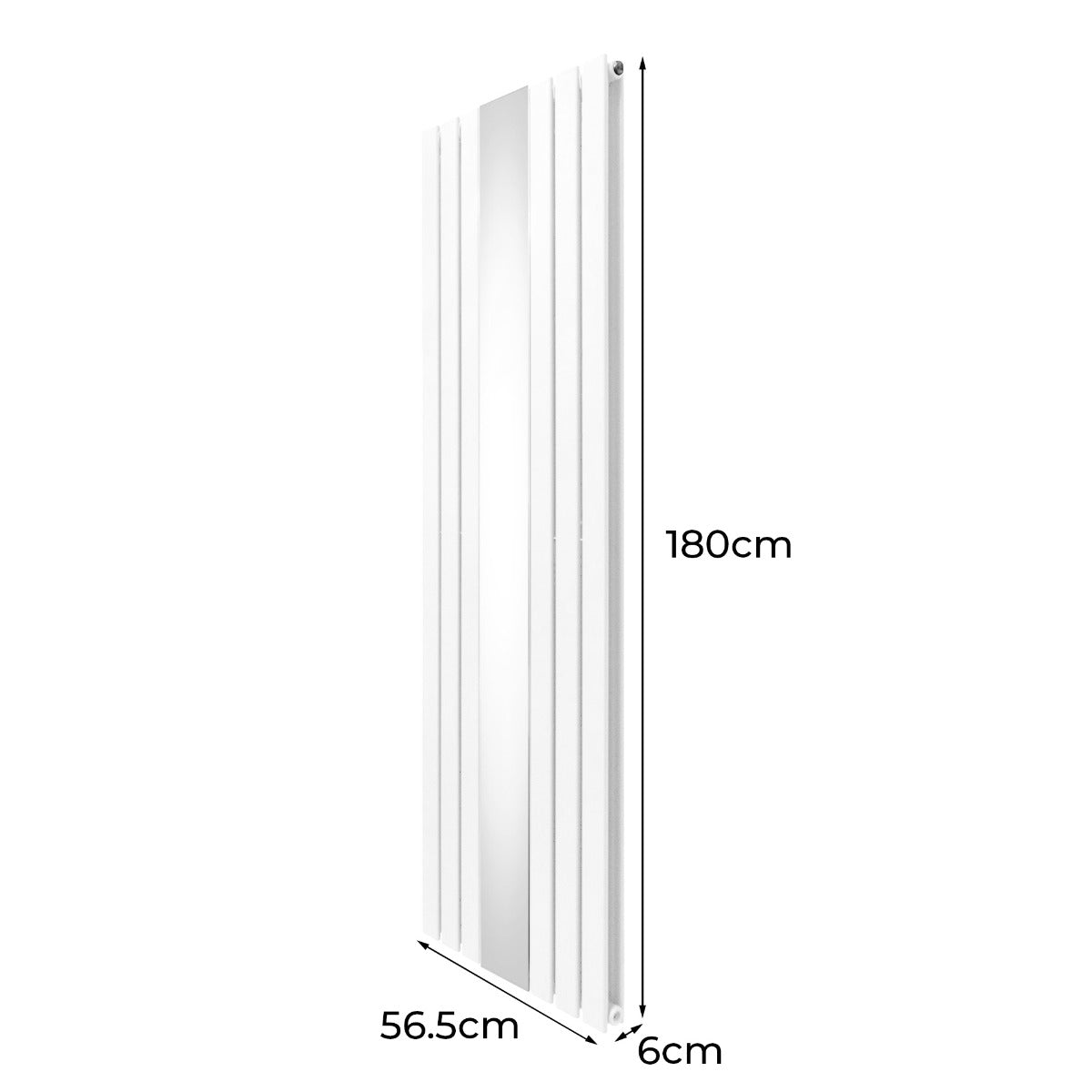 Flat Mirror Radiator - 1800mm x 565mm - White - Used - Good