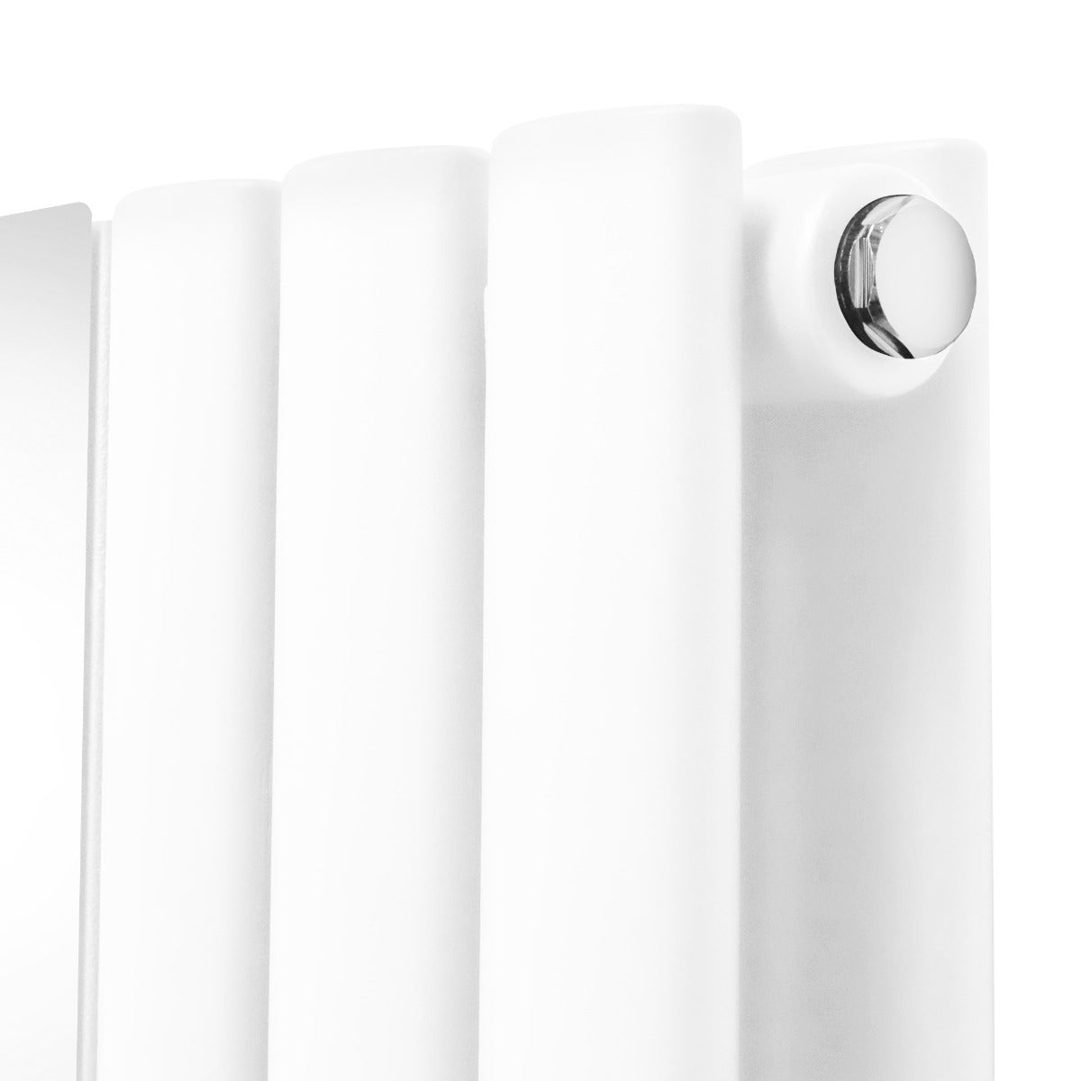 Oval Mirror Radiator - 1800mm x 380mm - White - Used - Very Good