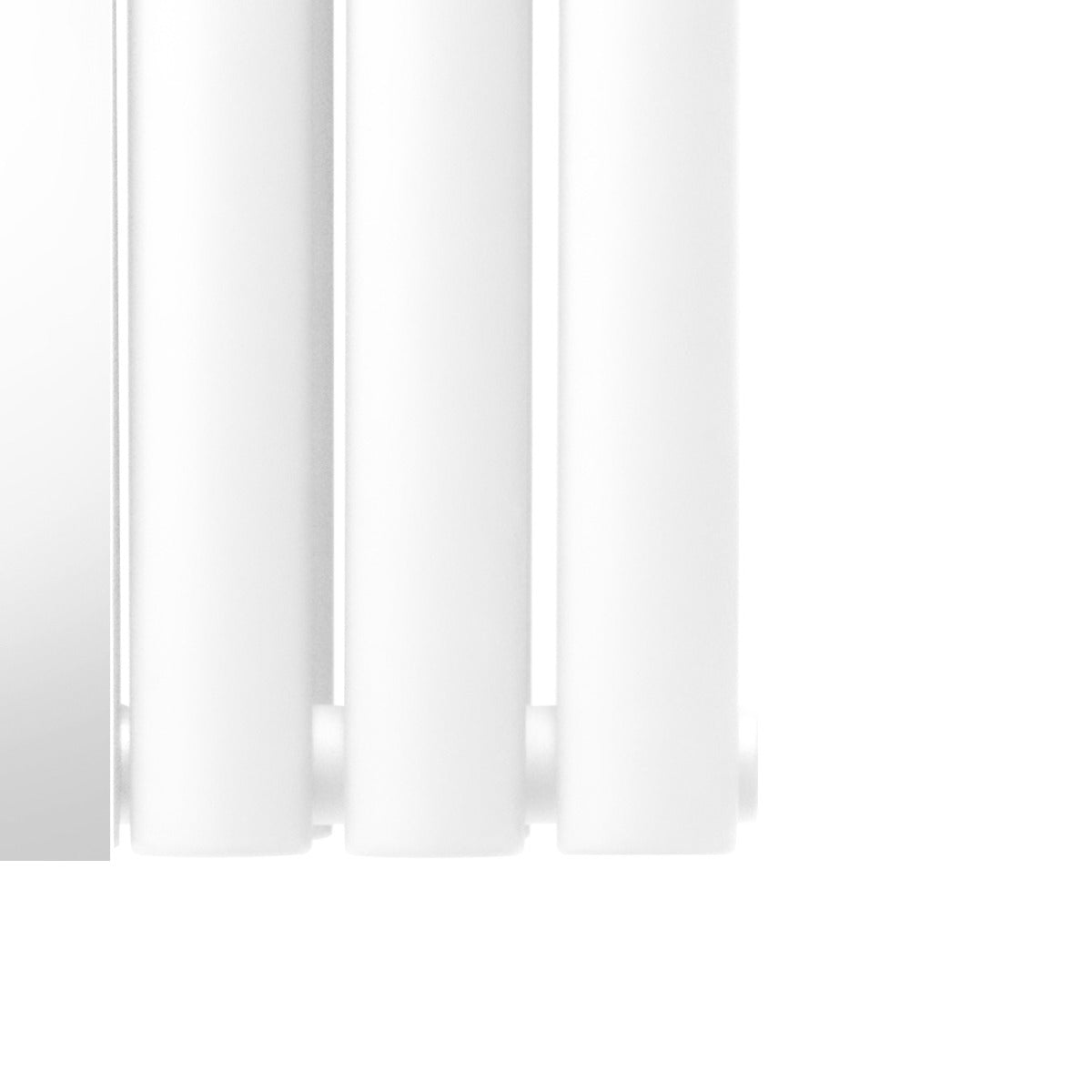 Oval Mirror Radiator - 1800mm x 380mm - White - Used - Very Good