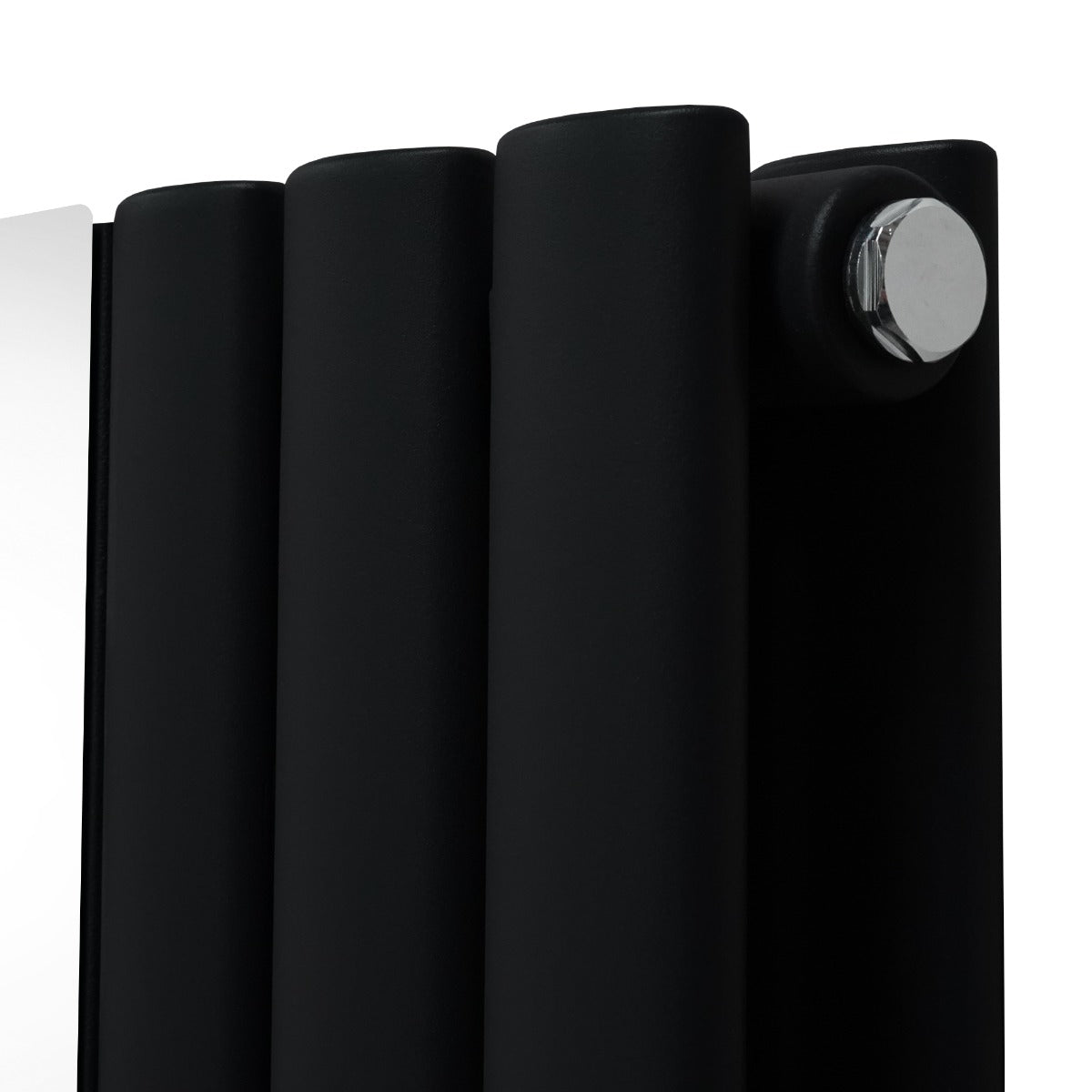 Oval Mirror Radiator - 1800mm x 380mm - Black - Used - Very Good