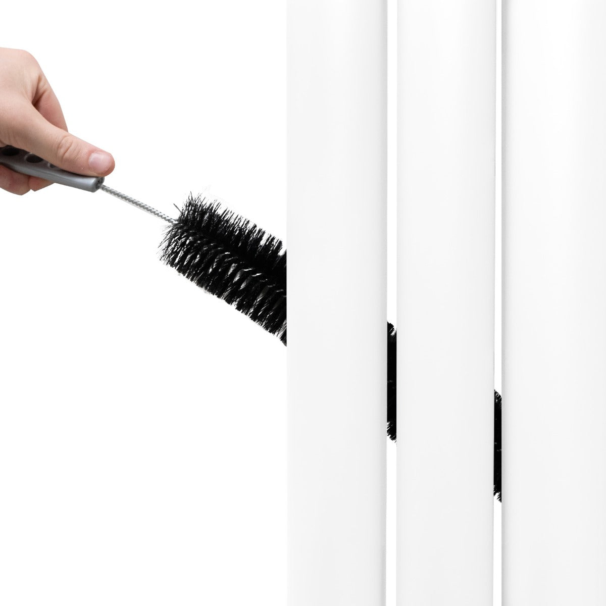 Oval Mirror Radiator - 1800mm x 500mm - White - Used - Very Good