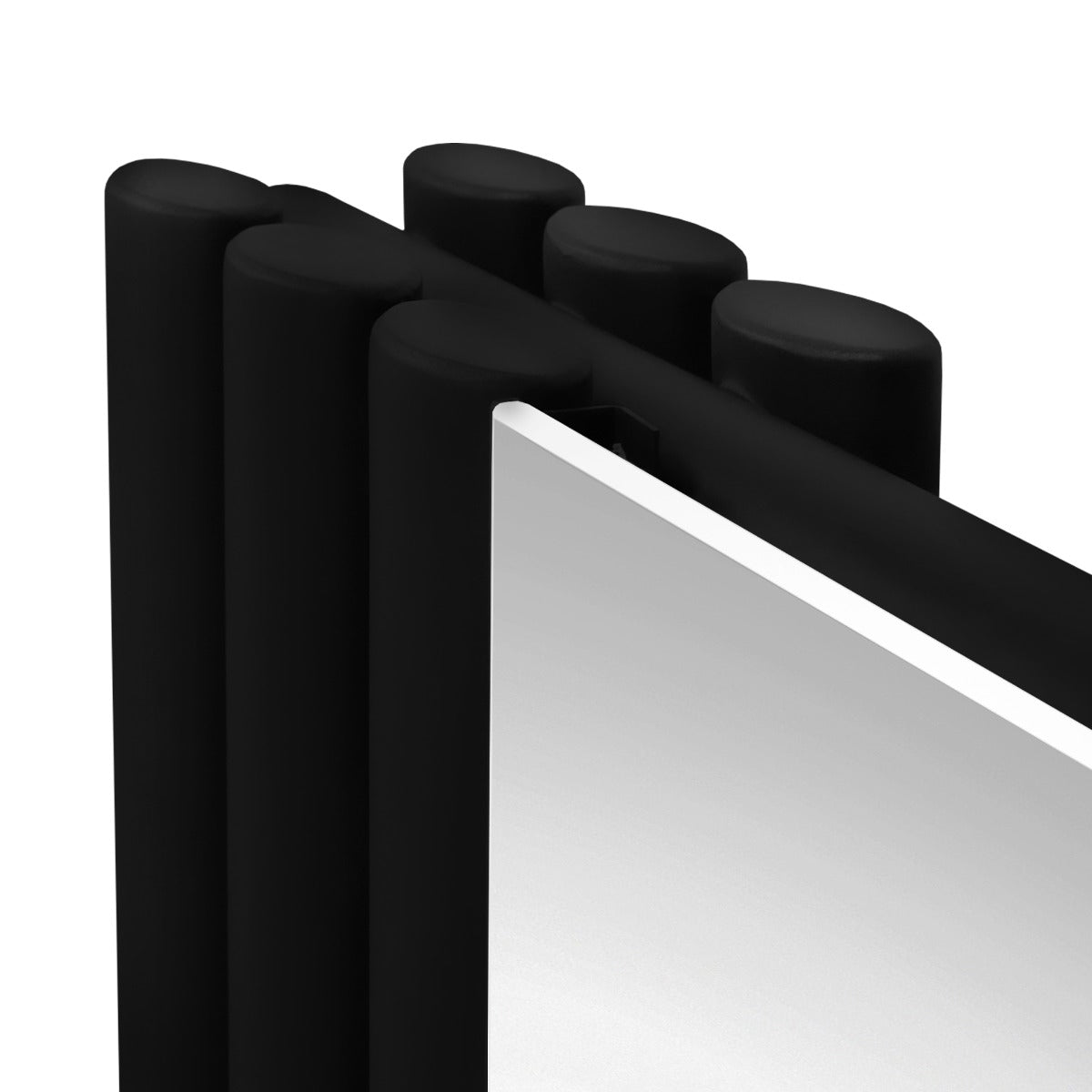 Oval Mirror Radiator - 1800mm x 500mm - Black - Used - Good