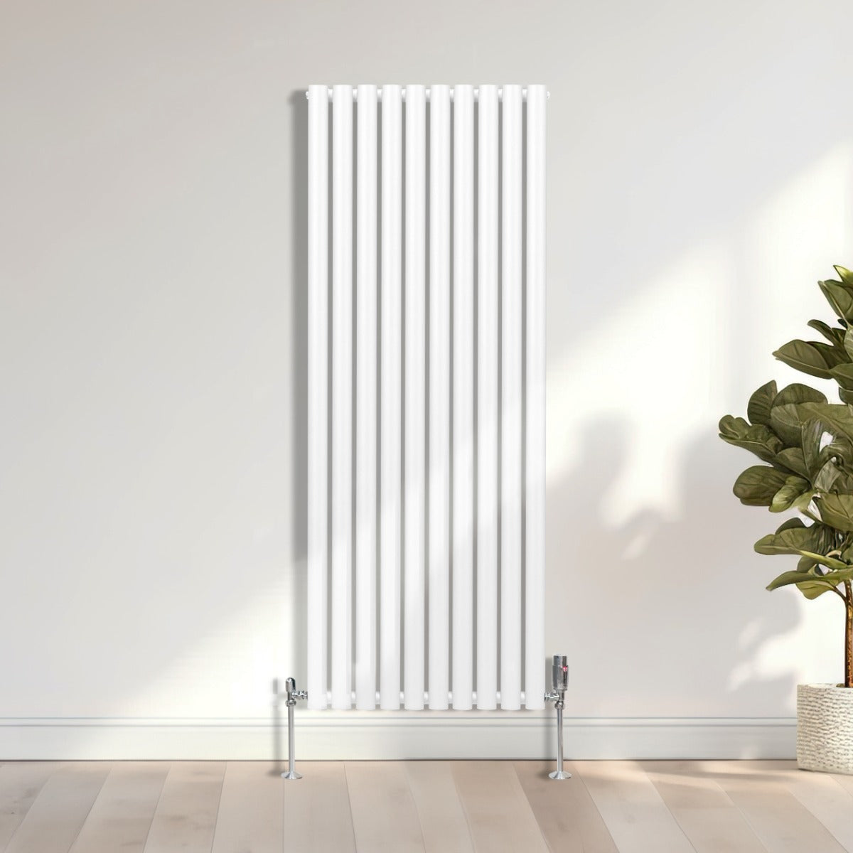 Oval Column Radiator – 1600mm x 600mm – White - Like New