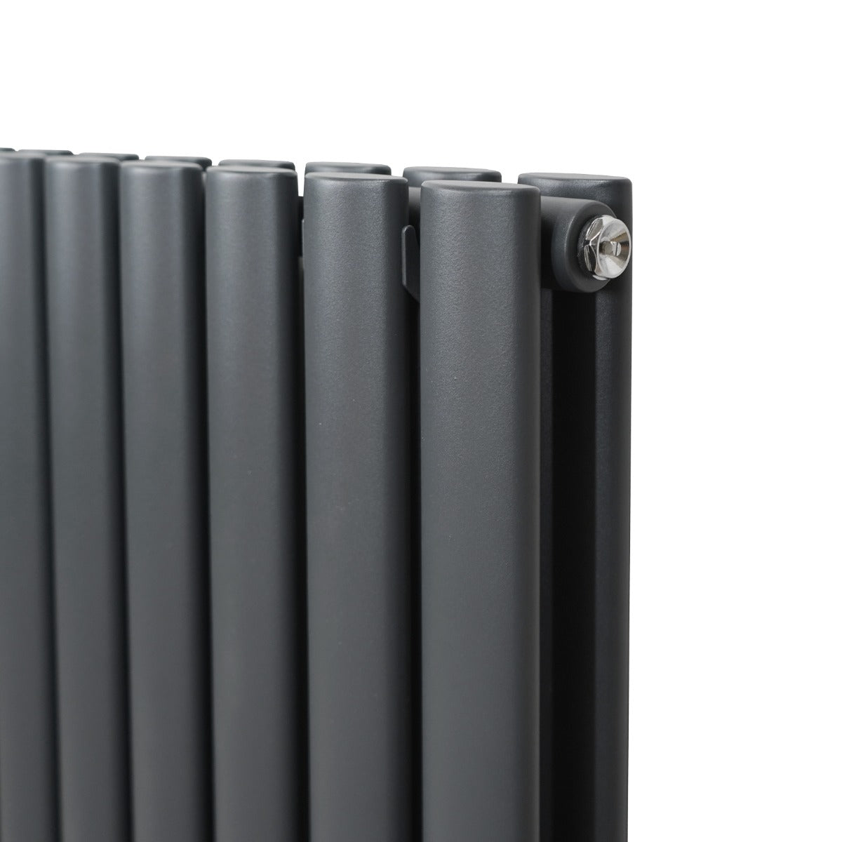 Oval Column Radiator – 1800mm x 240mm – Anthracite Grey - Used - Acceptable