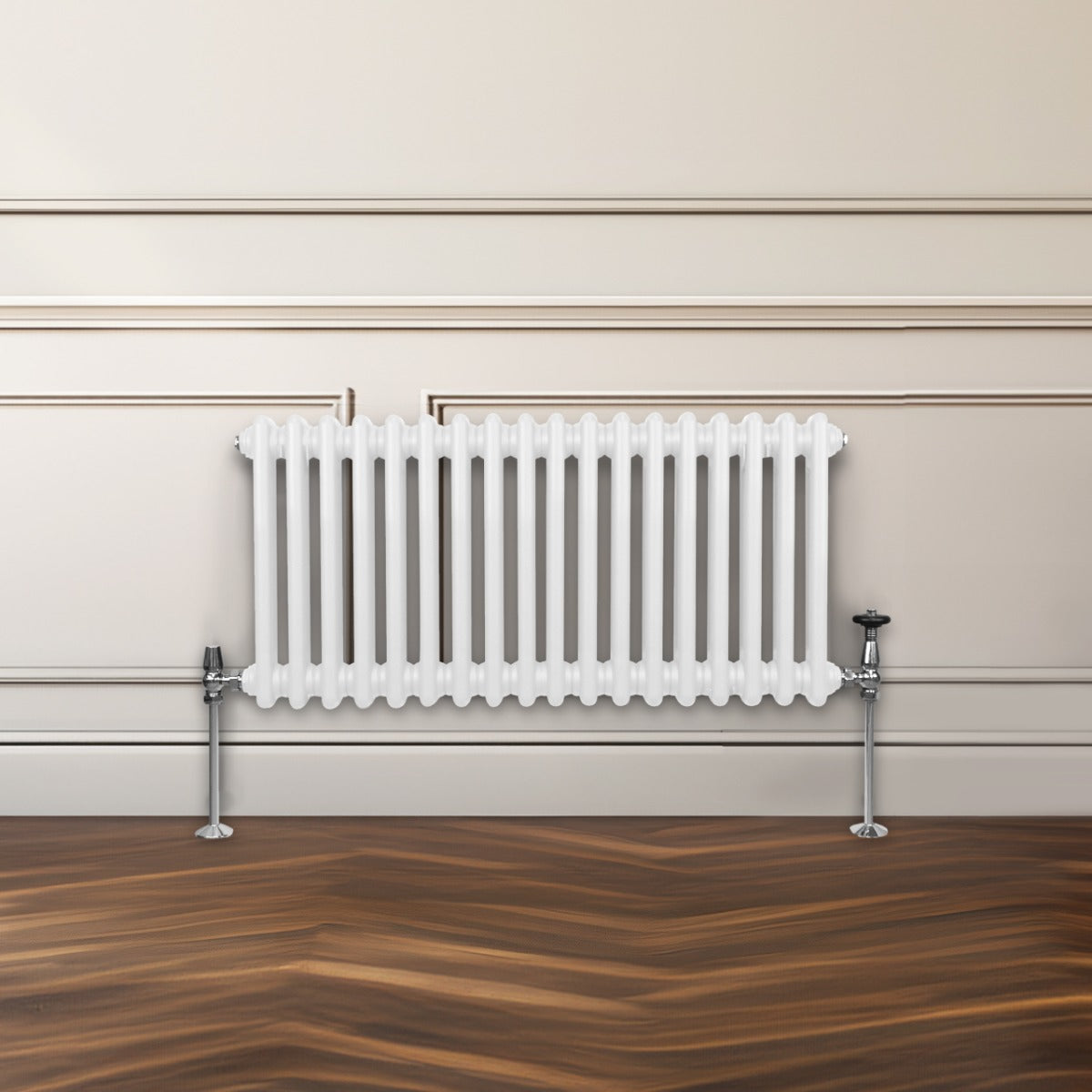 Traditional 2 Column Radiator - 300 x 832mm - White - Used - Good