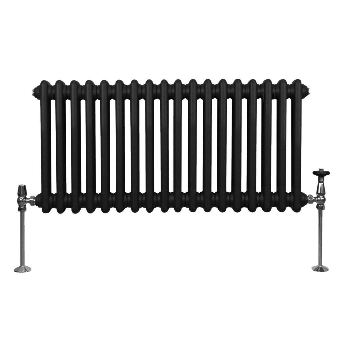 Traditional 2 Column Radiator - 300 x 832mm - Black - Used - Acceptable
