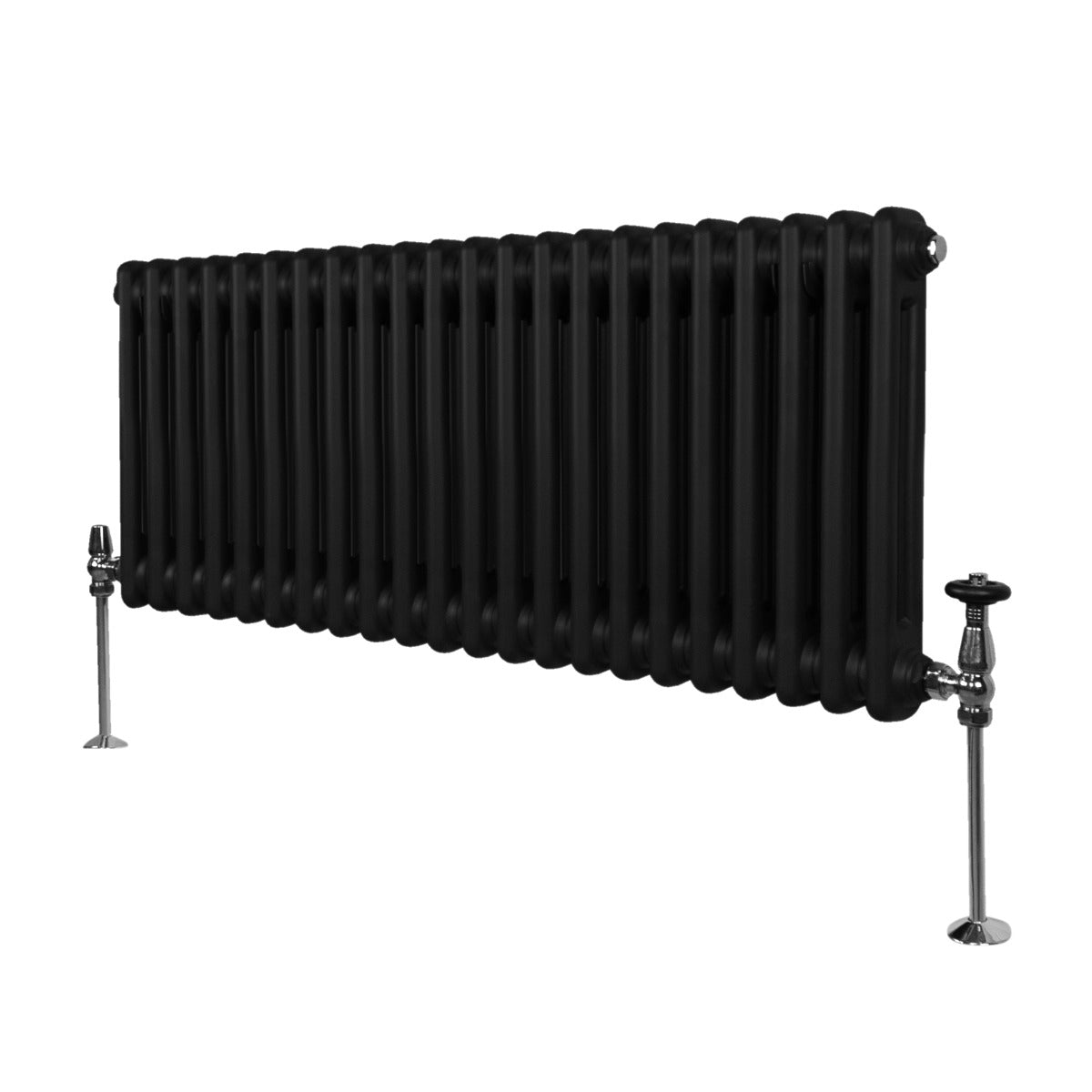 Traditional 2 Column Radiator - 300 x 1012mm - Black - Used - Good