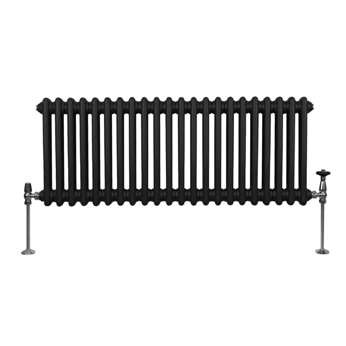 Traditional 2 Column Radiator - 300 x 1012mm - Black - Used - Good
