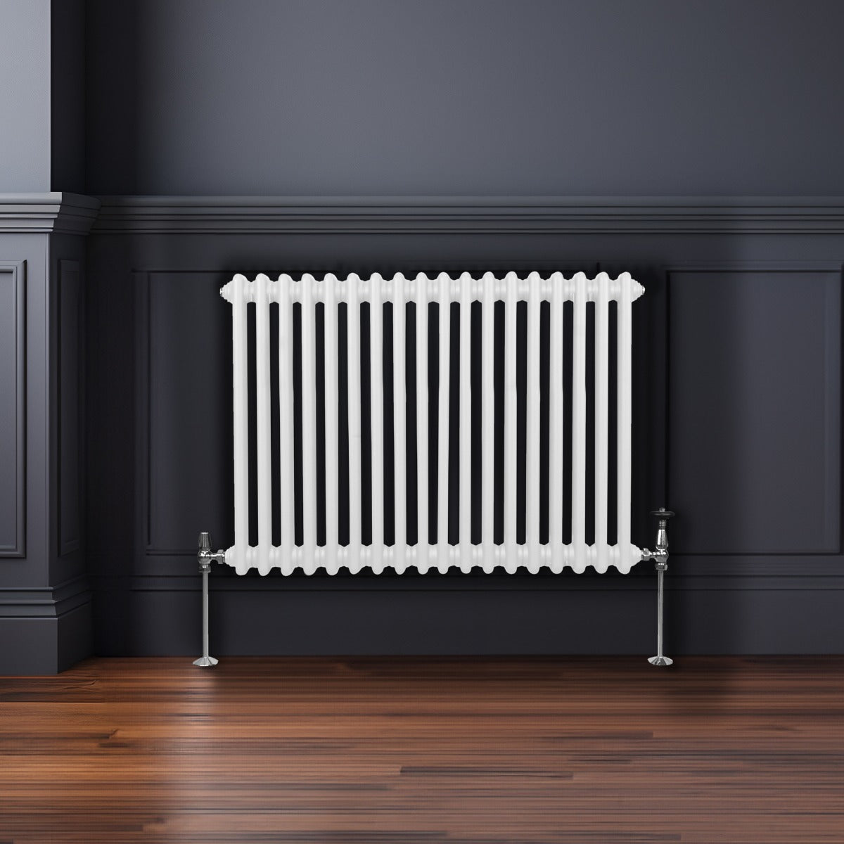Traditional 2 Column Radiator - 600 x 832mm - White - Used - Very Good