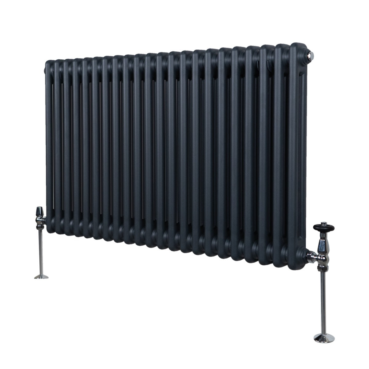 Traditional 2 Column Radiator - 600 x 1012mm - Anthracite Grey - Used - Good