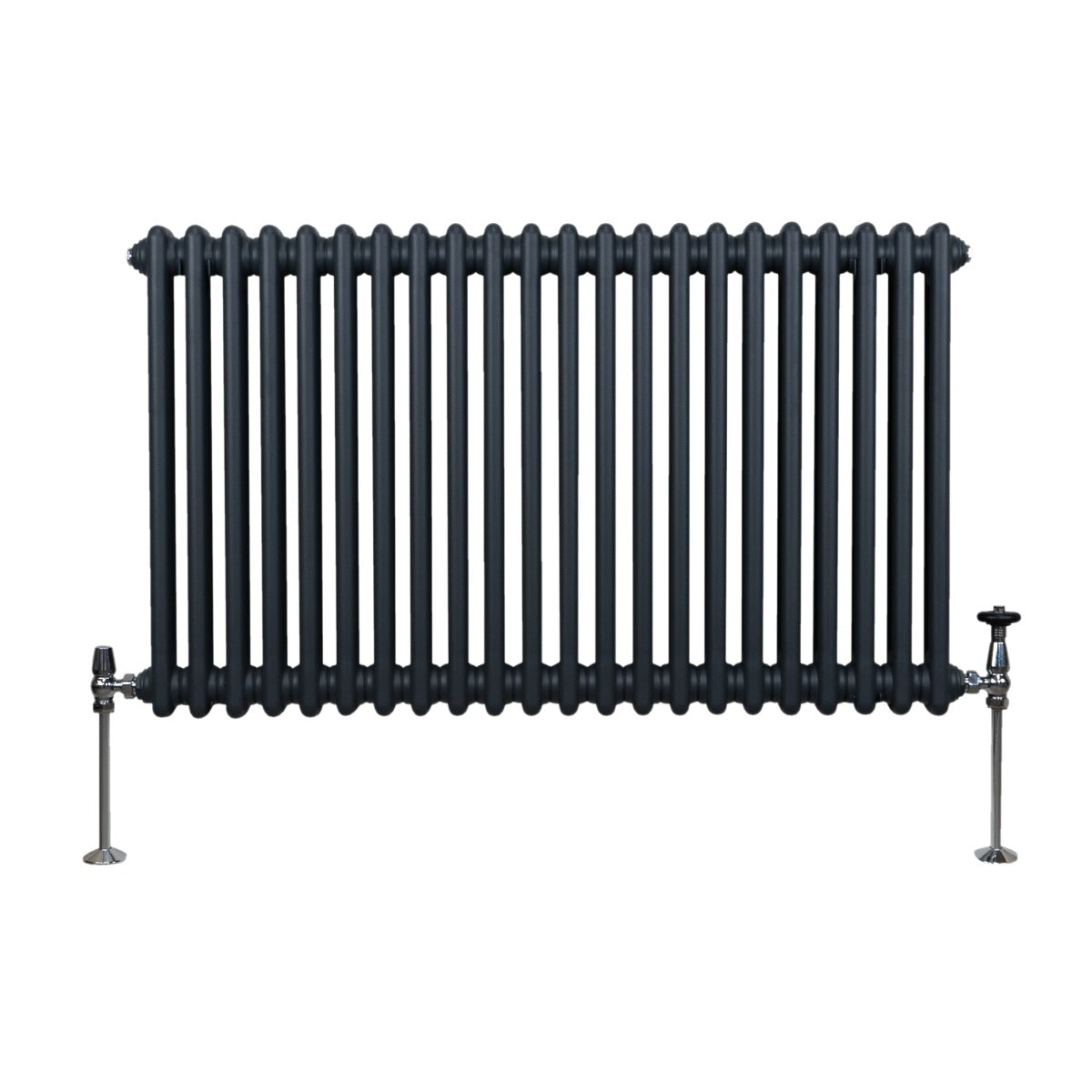 Traditional 2 Column Radiator - 600 x 1012mm - Anthracite Grey - Used - Good
