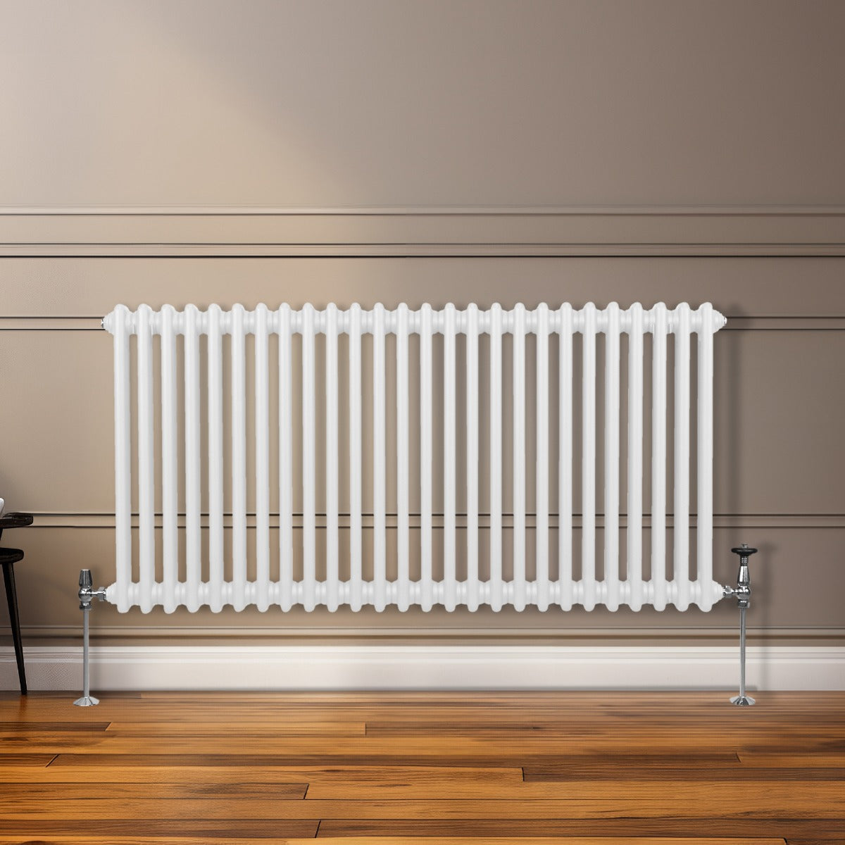 Traditional 2 Column Radiator - 600 x 1192mm - White - Used - Very Good