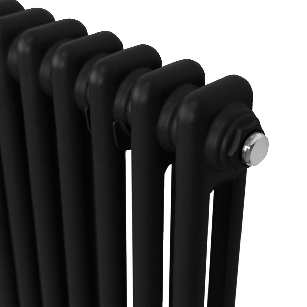 Traditional 2 Column Radiator - 600 x 1192mm - Black - Used - Very Good