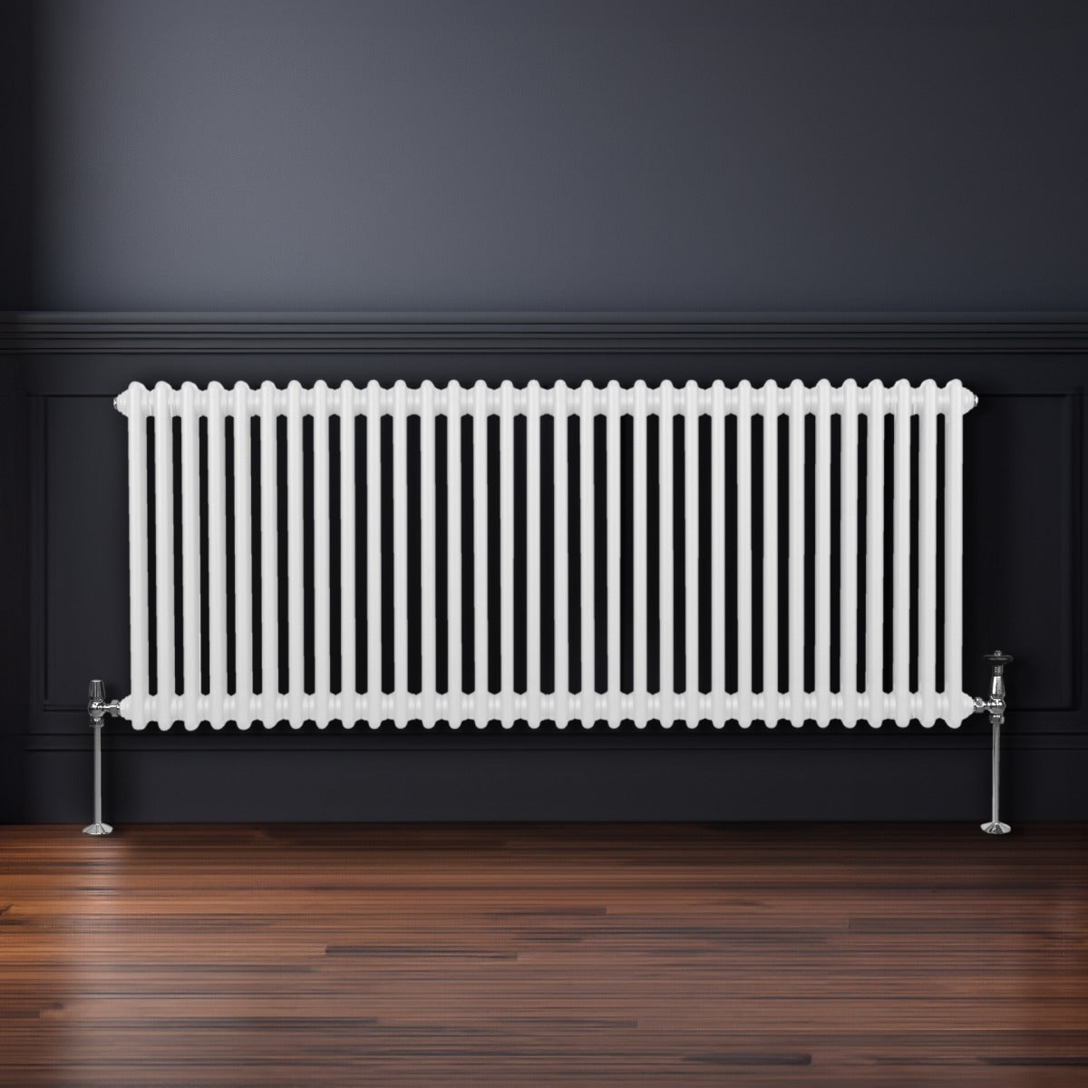 Traditional 2 Column Radiator - 600 x 1462mm - White - Used - Good
