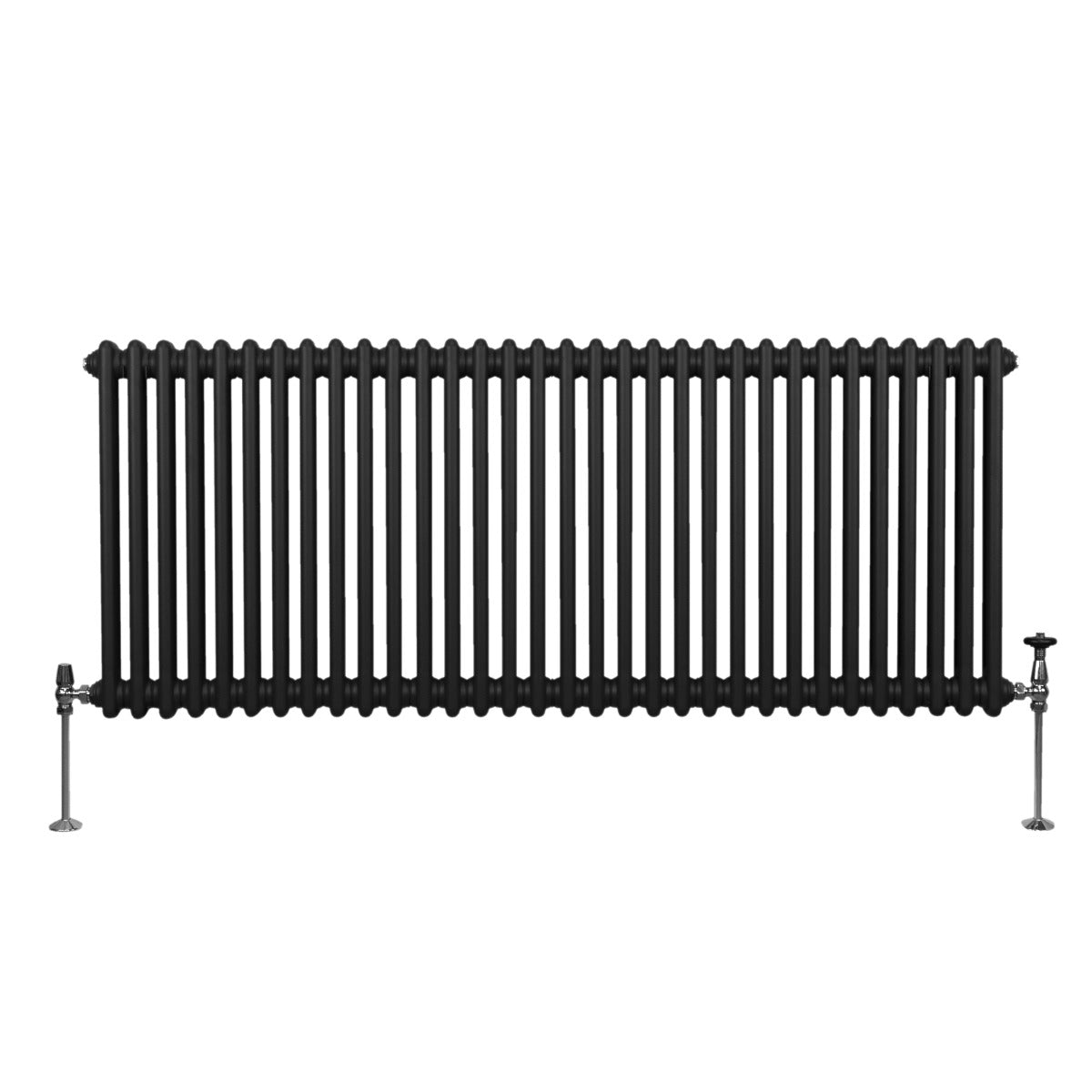 Traditional 2 Column Radiator - 600 x 1462mm - Black - Used - Very Good