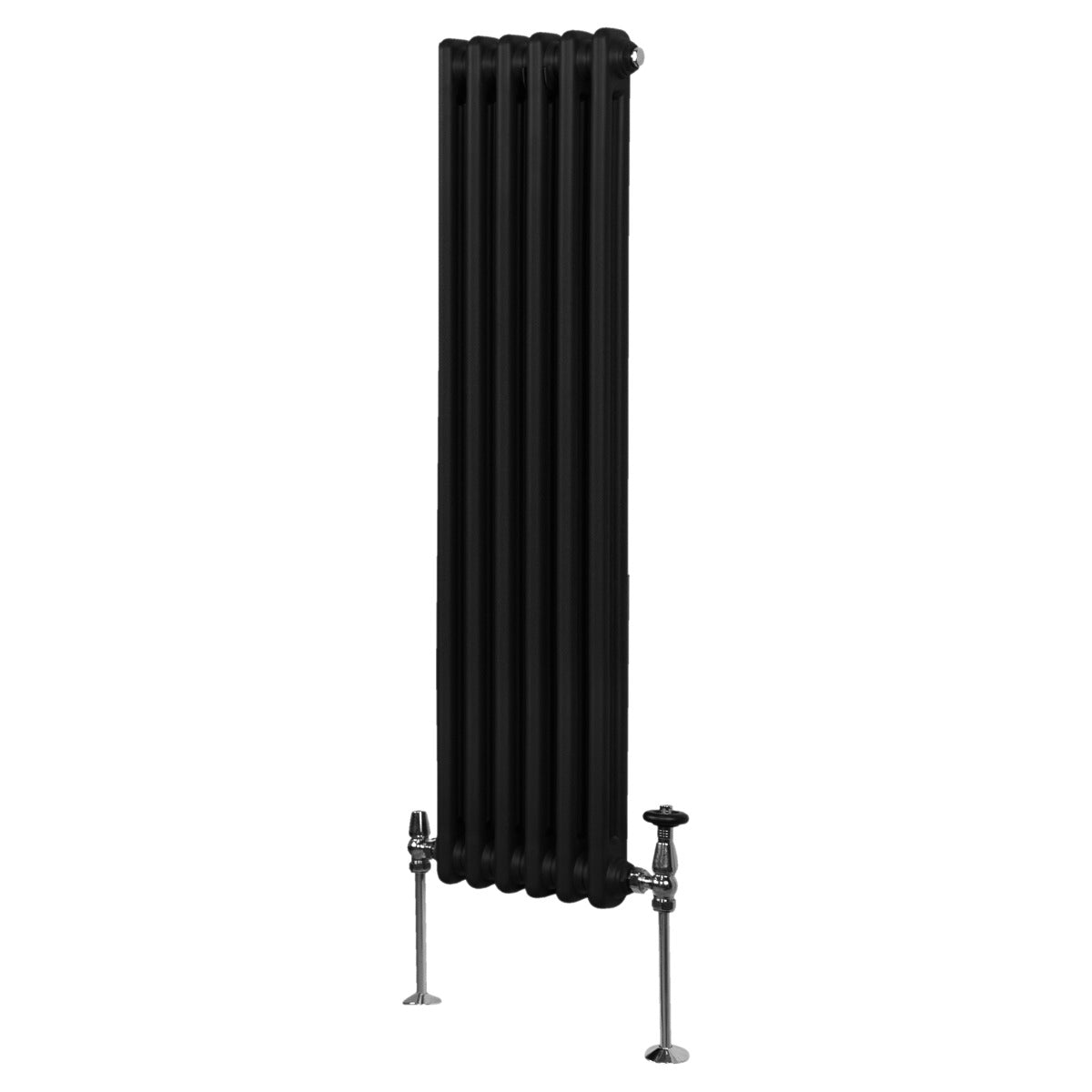 Traditional 2 Column Radiator - 1500 x 292mm - Black - Used - Good