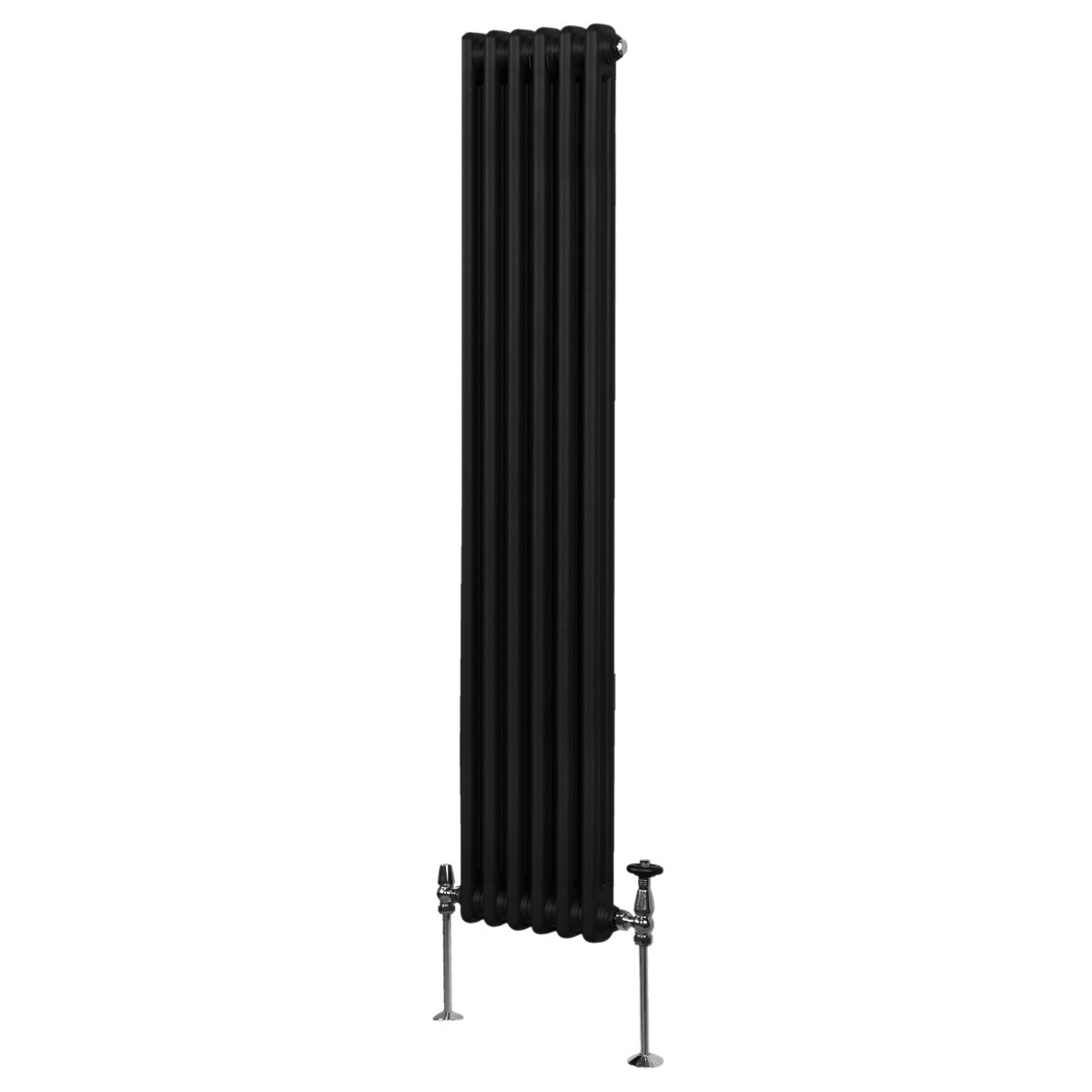 Traditional 2 Column Radiator - 1800 x 292mm - Black - Used - Good