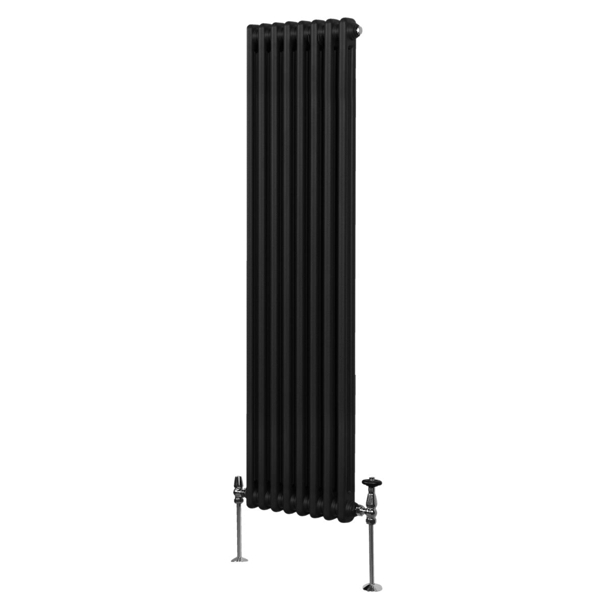 Traditional 2 Column Radiator - 1800 x 382mm - Black - Like New