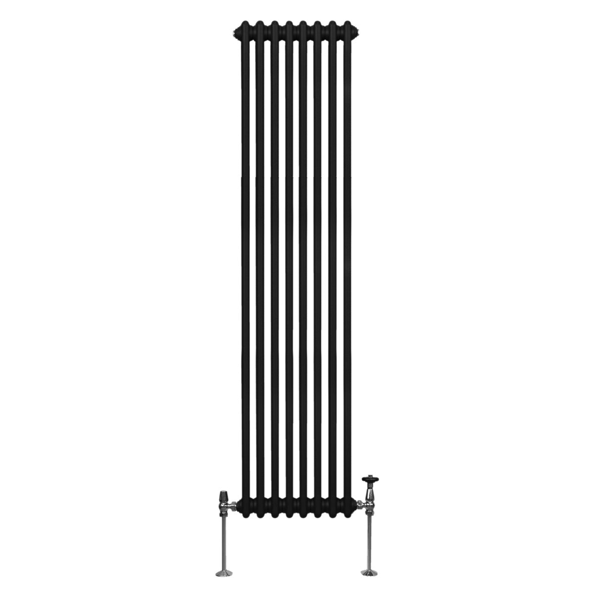 Traditional 2 Column Radiator - 1800 x 382mm - Black - Like New