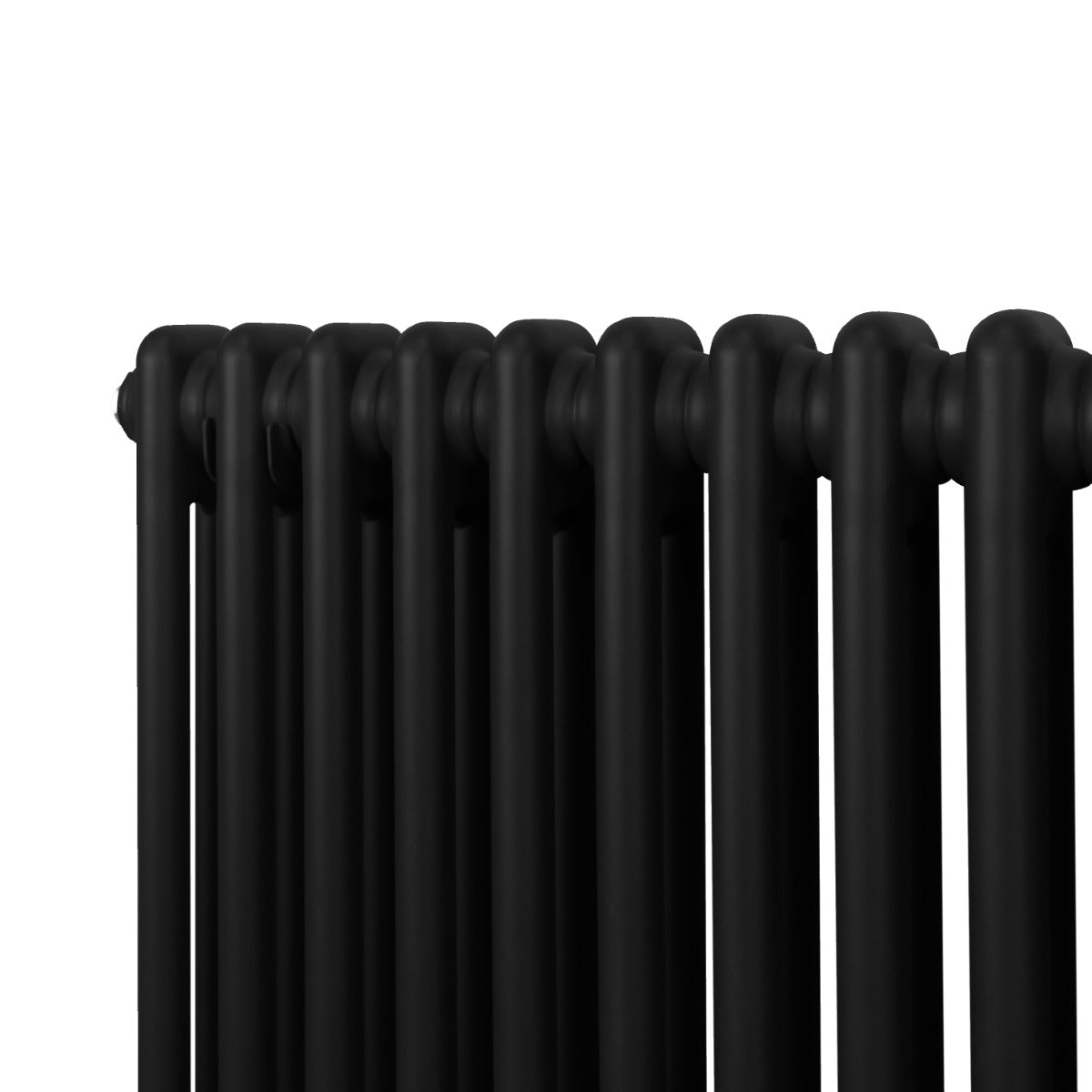 Traditional 2 Column Radiator - 1800 x 382mm - Black - Like New
