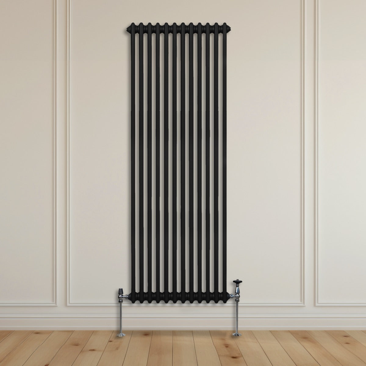 Traditional 2 Column Radiator - 1800 x 562mm - Black - Used - Good