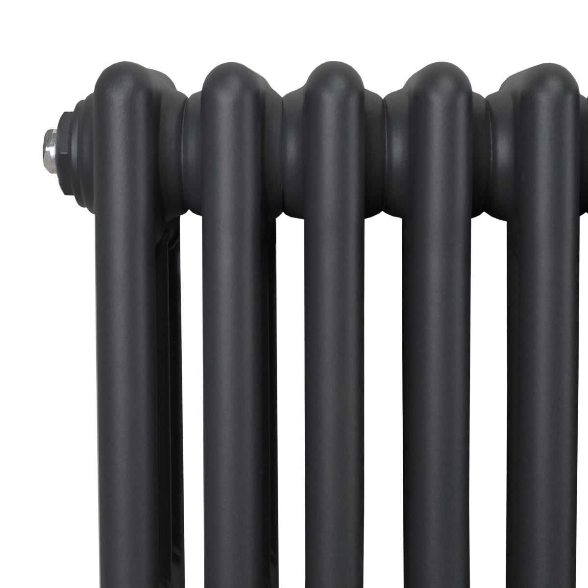 Traditional 3 Column Radiator - 300 x 1192mm - Anthracite Grey - Used - Good