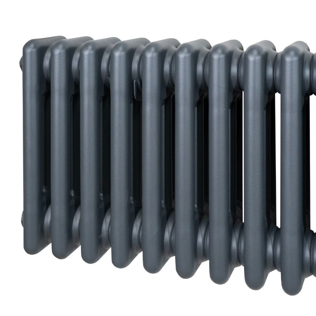 Traditional 3 Column Radiator - 300 x 1192mm - Anthracite Grey - Like New