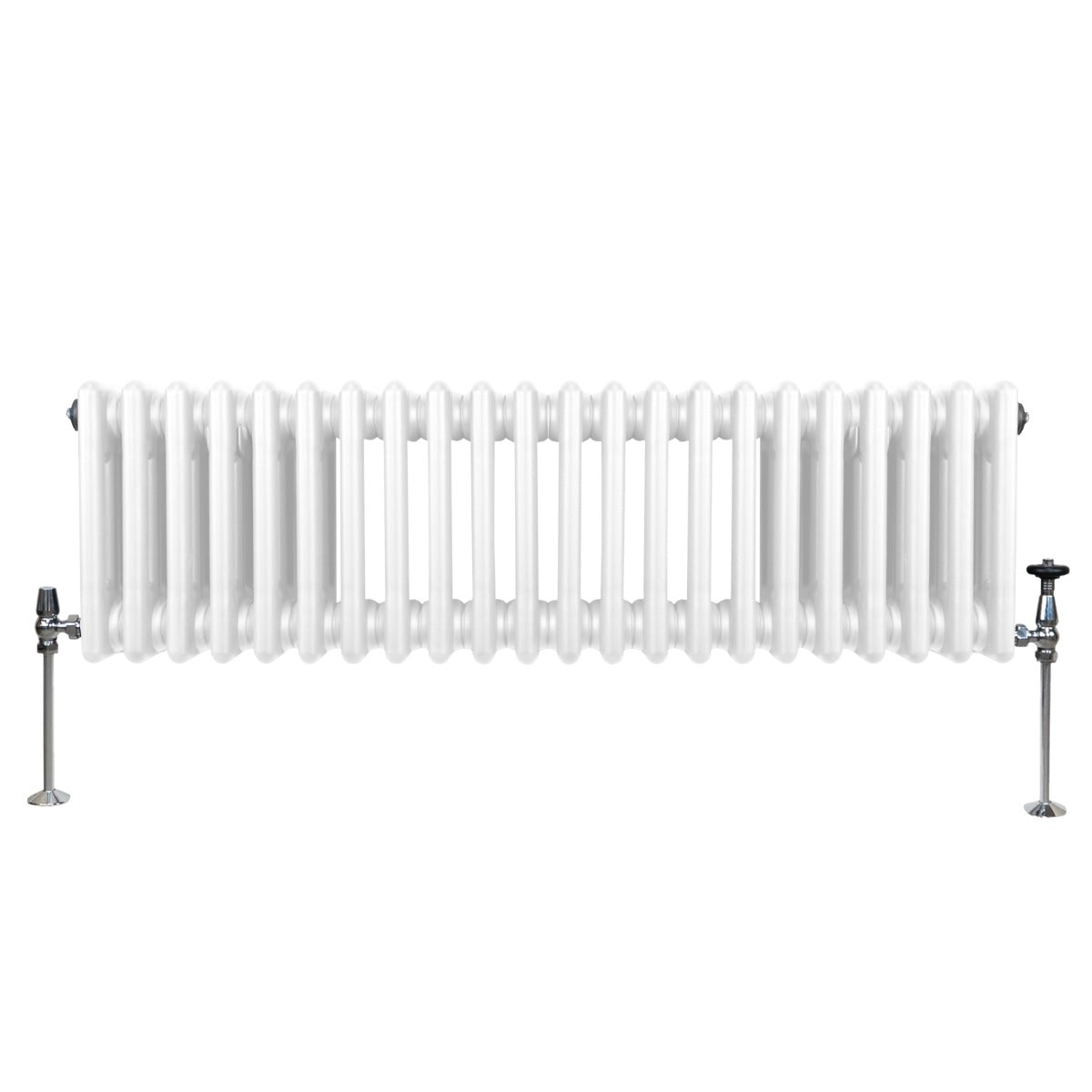Traditional 3 Column Radiator - 300 x 1192mm - White - Used - Good