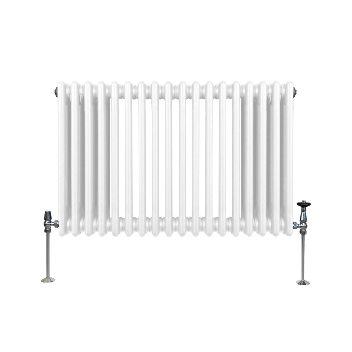 Traditional 3 Column Radiator - 600 x 832mm - White - Used - Good