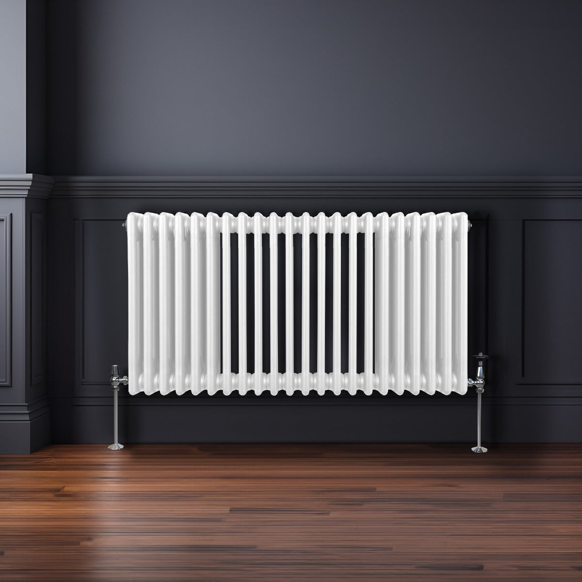 Traditional 3 Column Radiator - 600 x 1012mm - White - Used - Good
