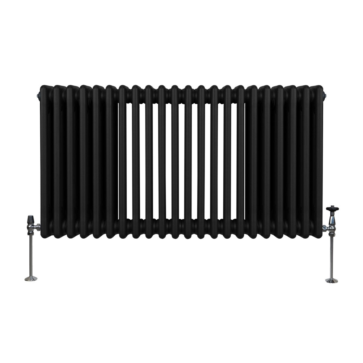 Traditional 3 Column Radiator - 600 x 1012mm - Black - Used - Acceptable