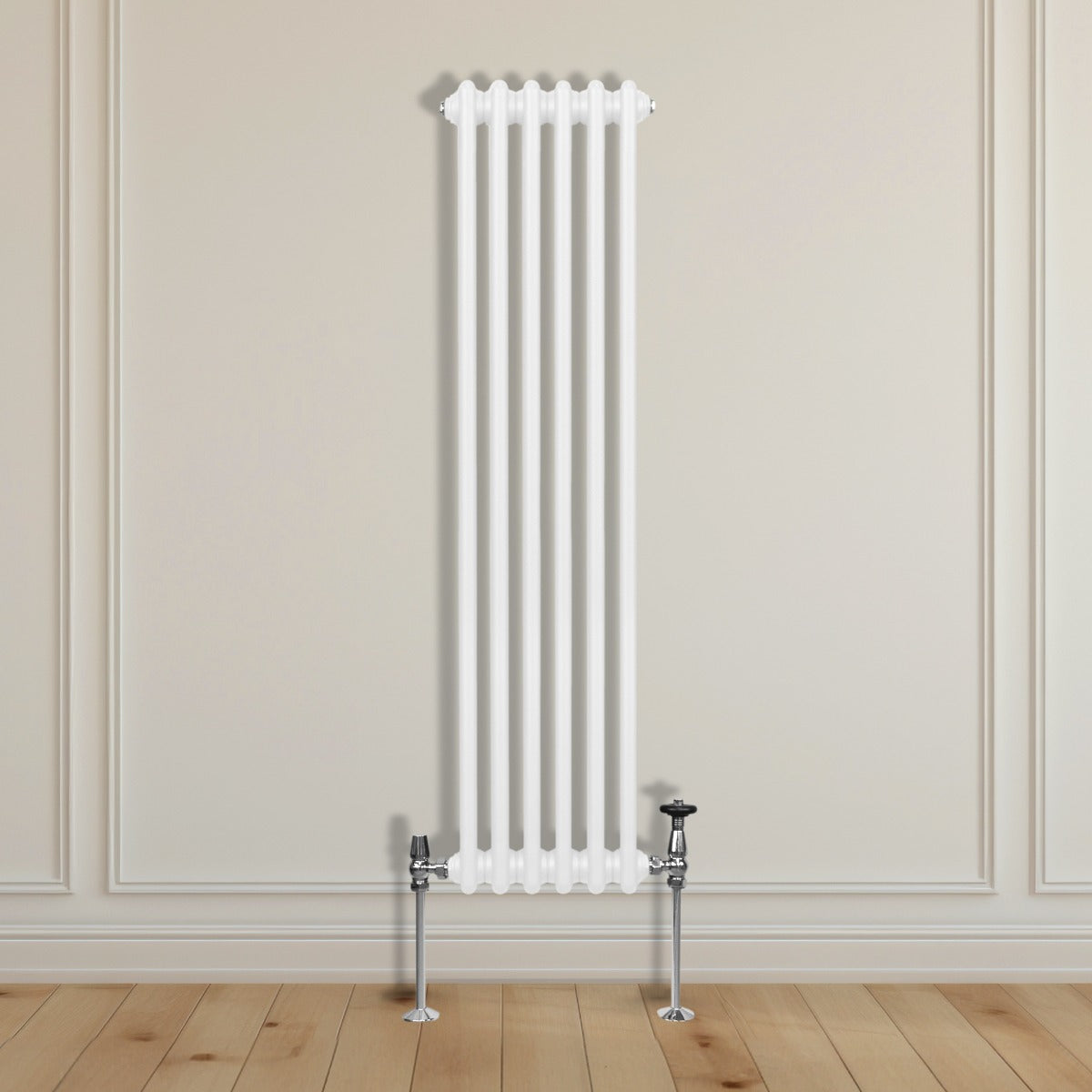 Traditional 3 Column Radiator - 1500 x 292mm - White - Like New