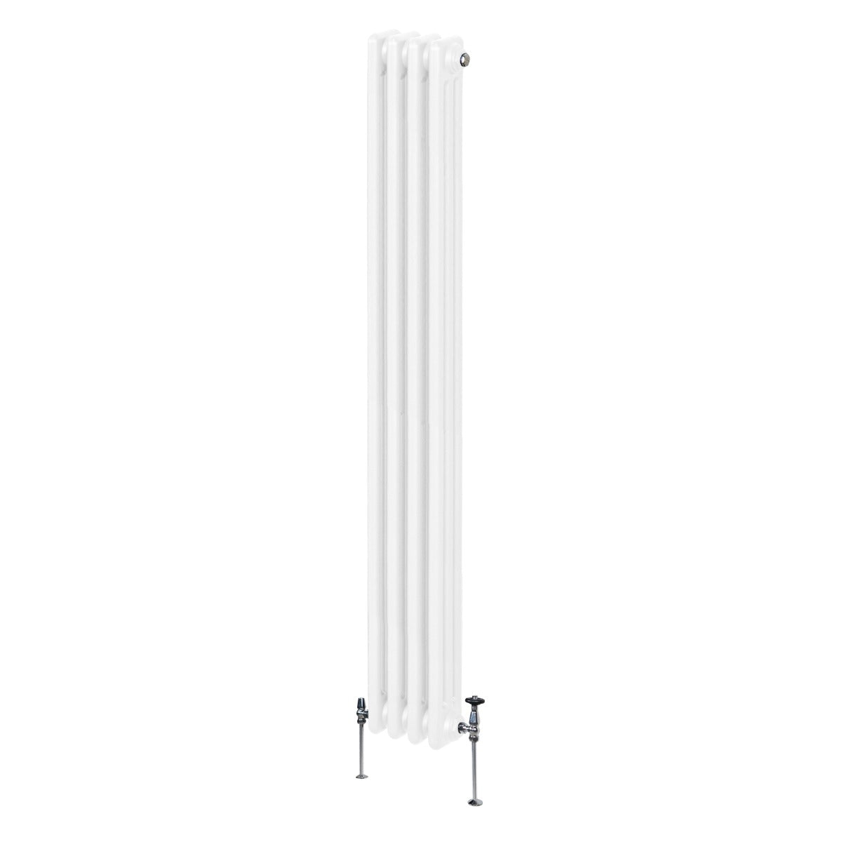 Traditional 3 Column Radiator - 1800 x 202mm - White - Used - Very Good