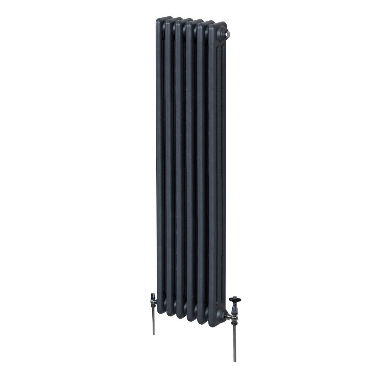 Traditional 3 Column Radiator - 1800 x 292mm - Anthracite Grey - Used - Very Good