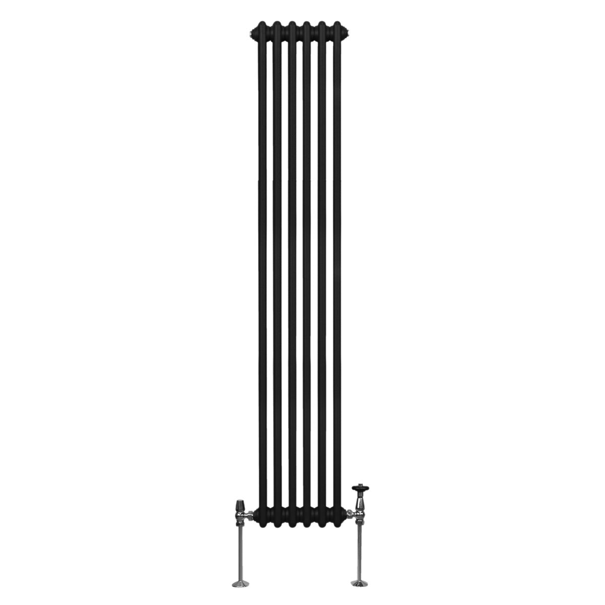 Traditional 3 Column Radiator - 1800 x 292mm - Black - Used - Good