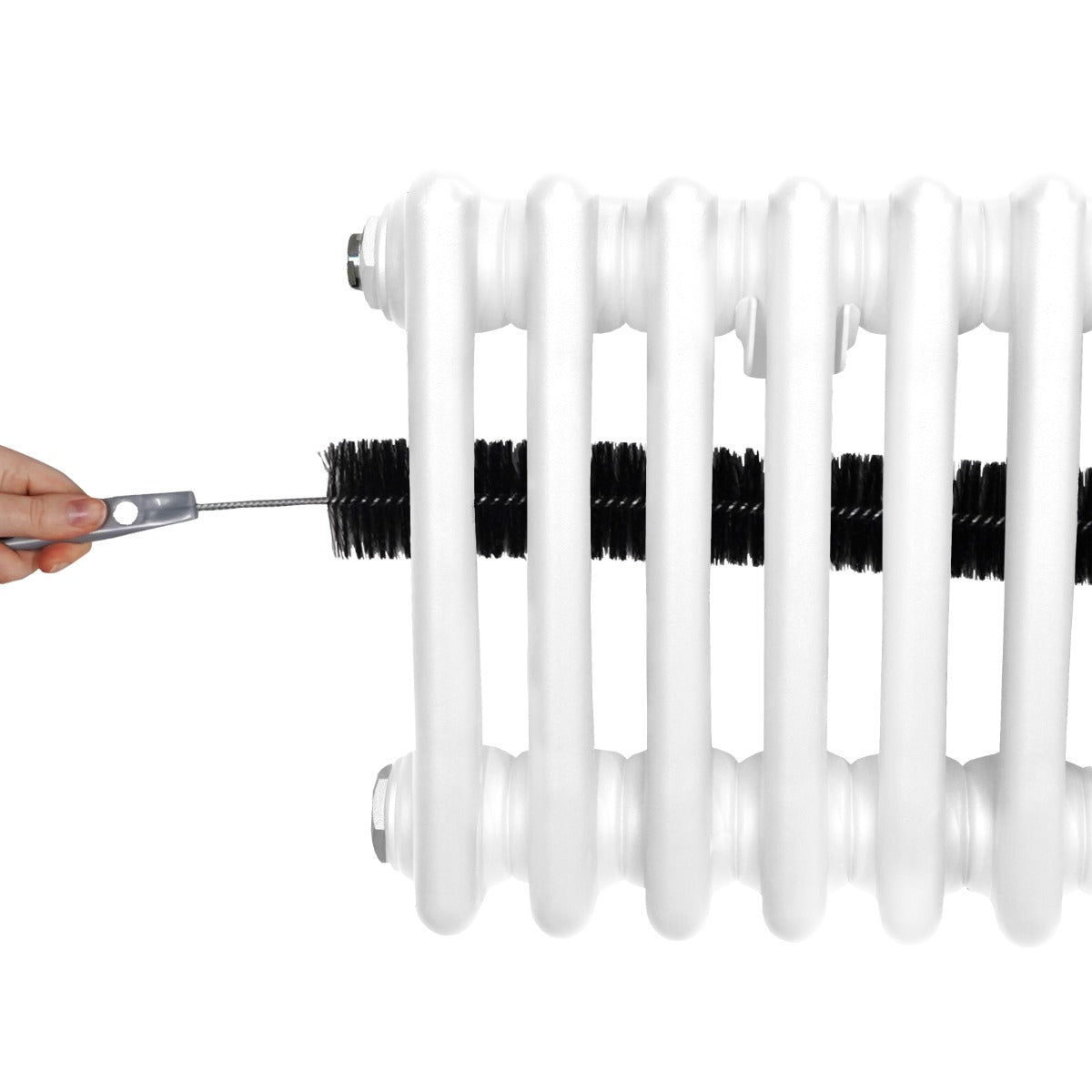 Traditional 3 Column Radiator - 1800 x 382mm - White - Used - Very Good