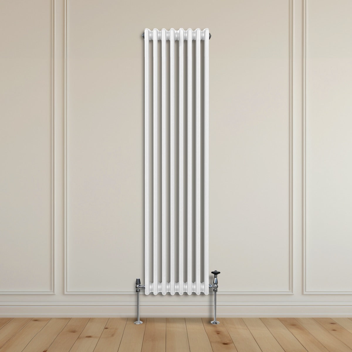 Traditional 3 Column Radiator - 1800 x 382mm - White - Used - Very Good