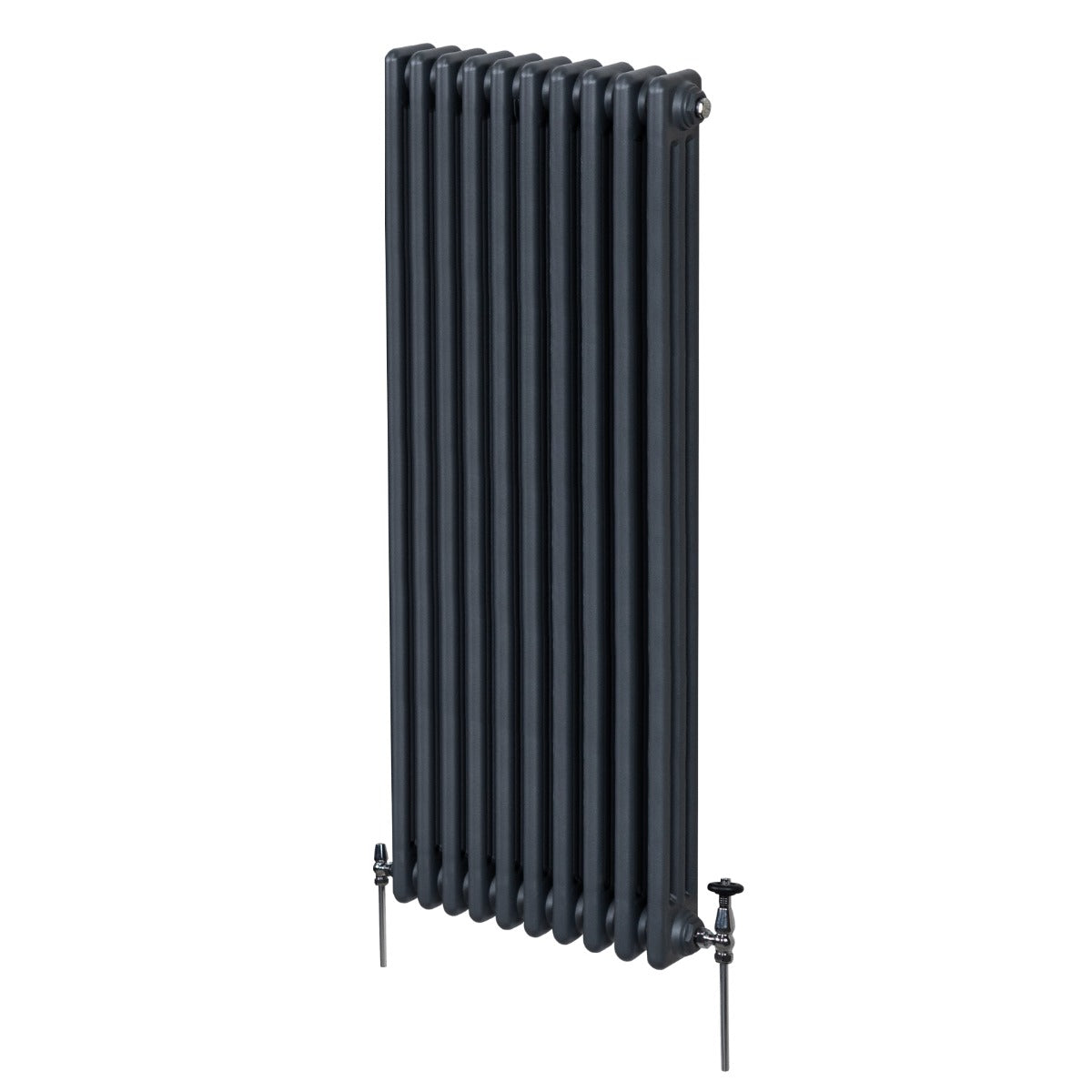 Traditional 3 Column Radiator - 1800 x 472mm - Anthracite Grey - Used - Good