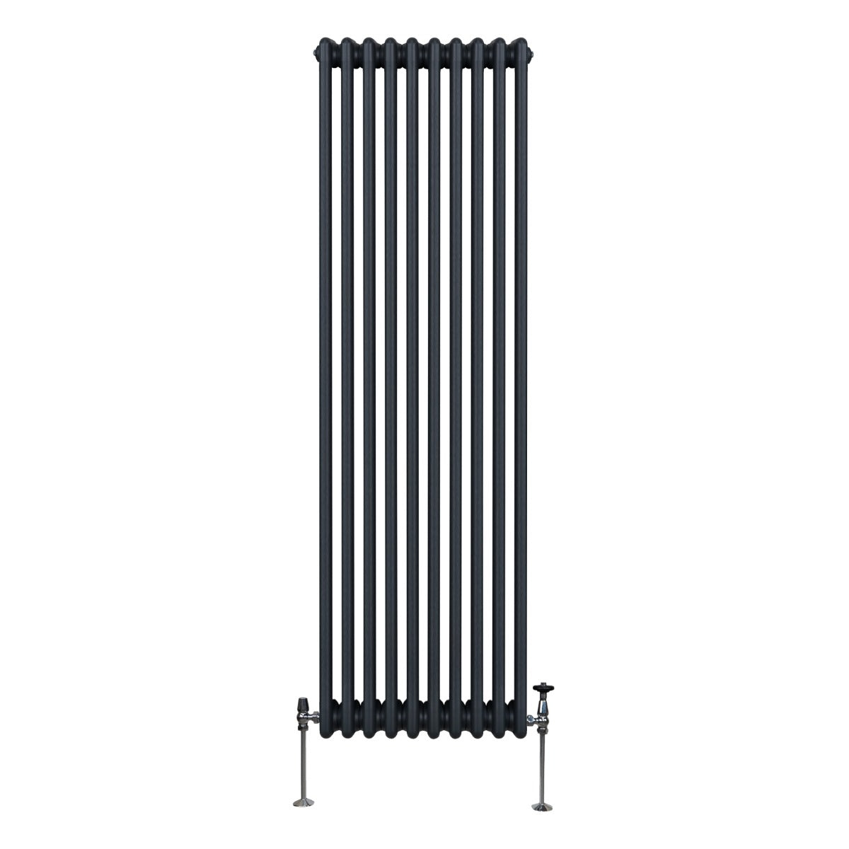 Traditional 3 Column Radiator - 1800 x 472mm - Anthracite Grey - Used - Good