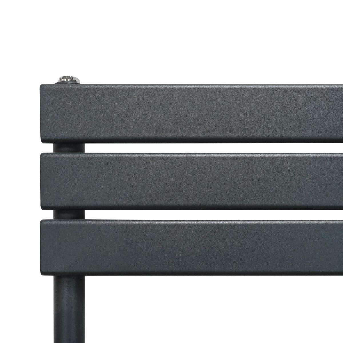 Flat Panel Towel Radiator – 1200mm x 450mm – Anthracite Grey - Used - Acceptable