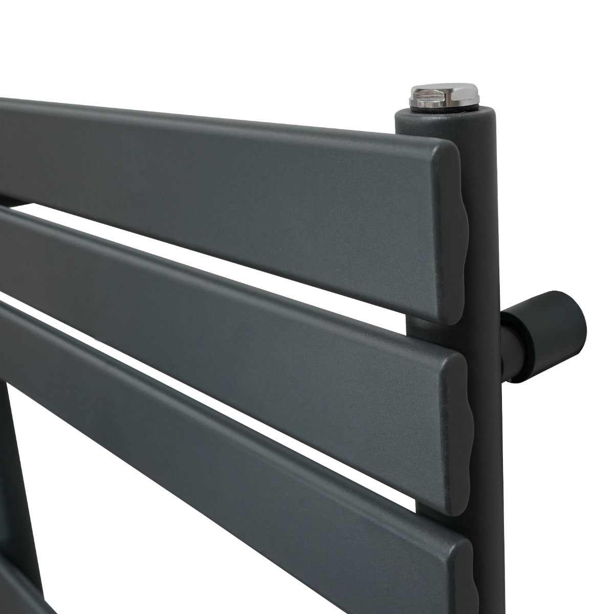 Flat Panel Towel Radiator – 1200mm x 500mm – Anthracite Grey - Like New