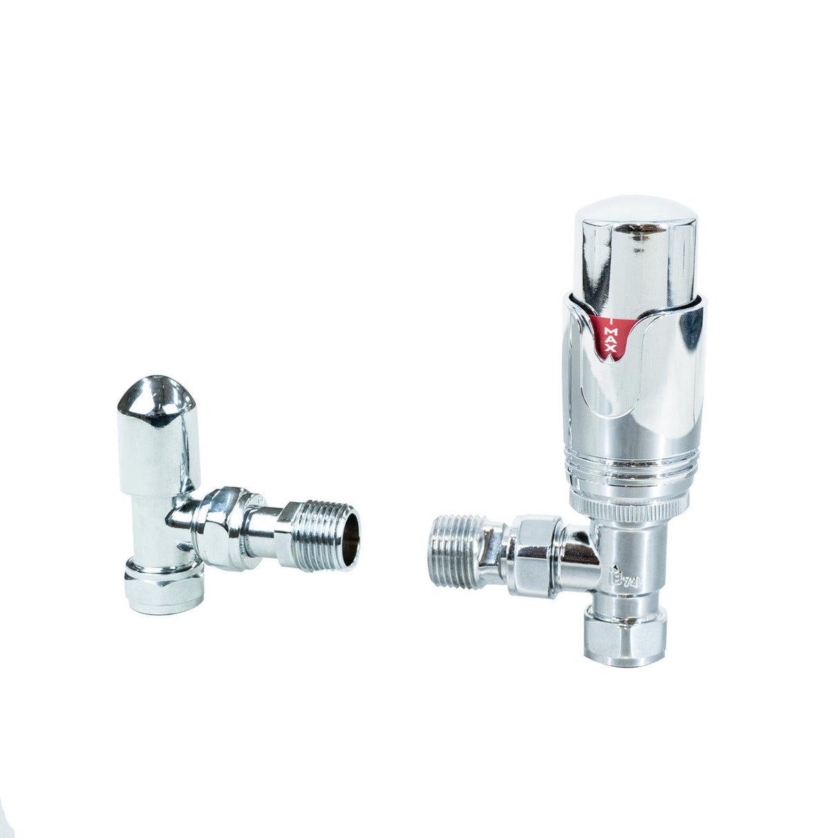 Chrome Thermostatic Radiator Valves - Used - Very Good
