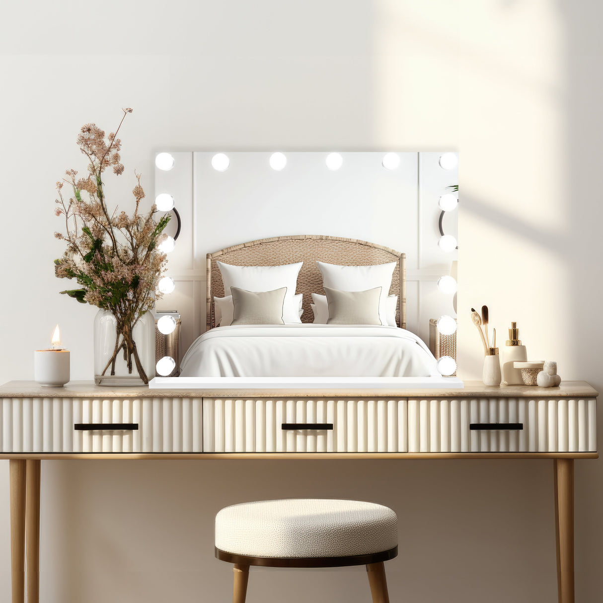 LED Bluetooth Mirror - 80 x 60cm - Used - Acceptable