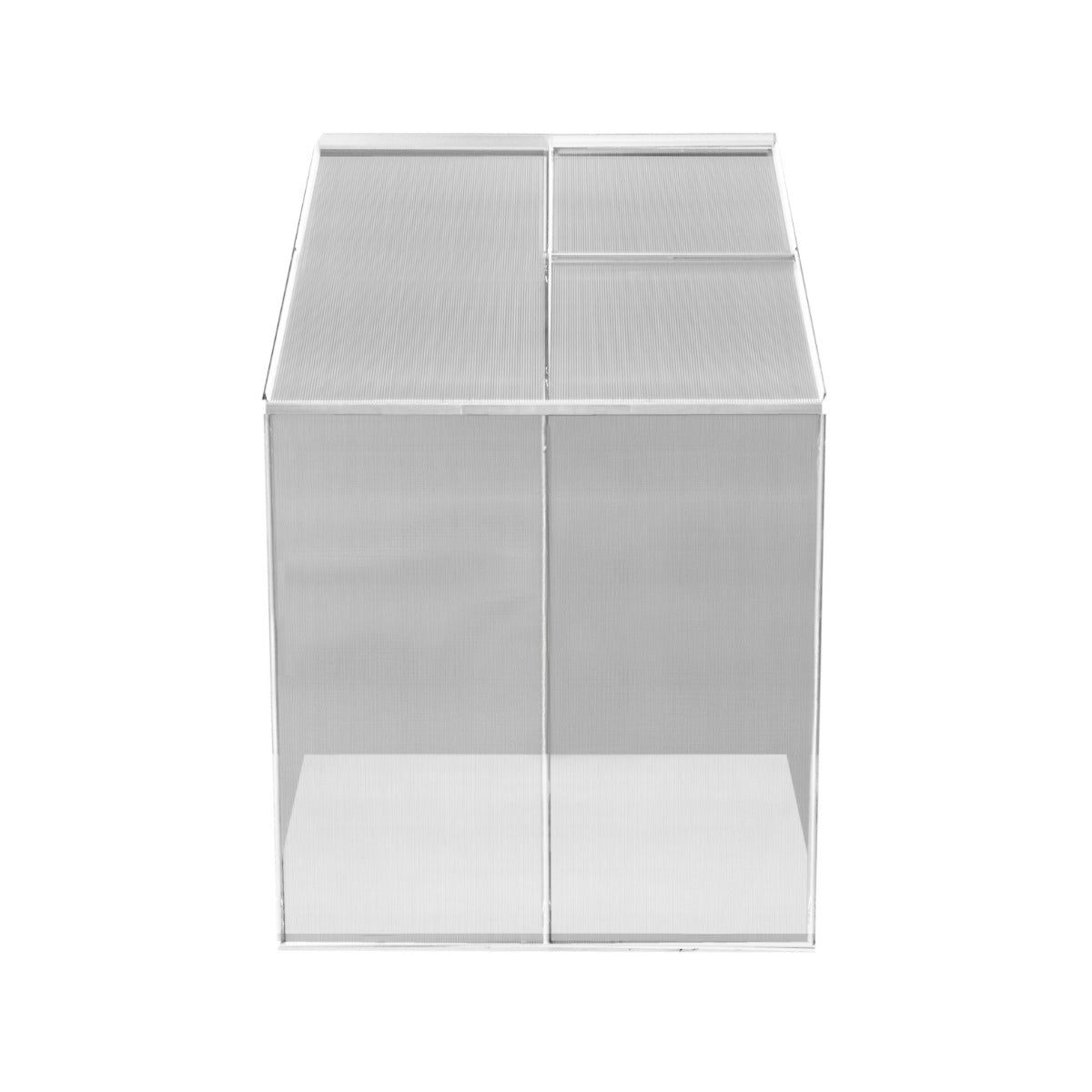 Polycarbonate Greenhouse 6ft x 4ft – Silver Frame Only - Used - Good